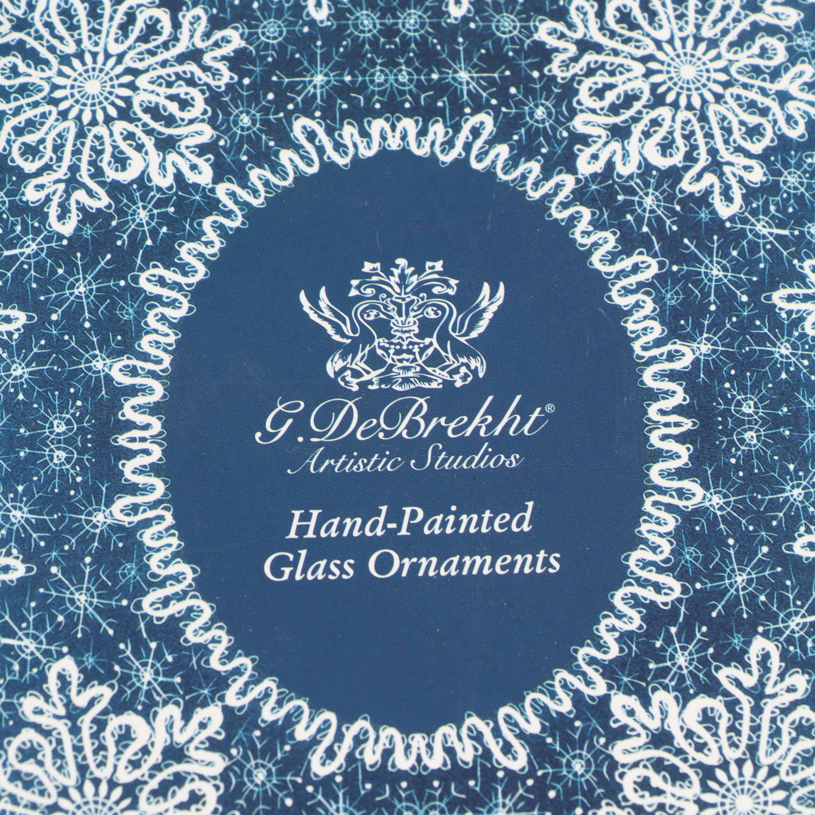 Reed & Barton Silver Plate Bells with Hand-Painted Glass Ornaments and More