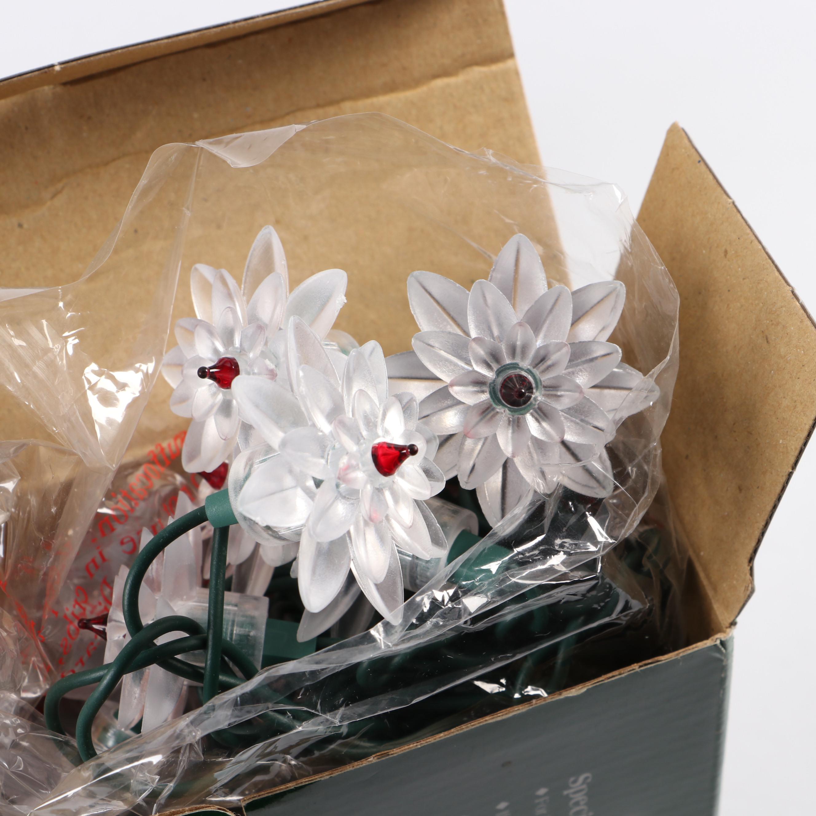 Reed & Barton Silver Plate Bells with Hand-Painted Glass Ornaments and More