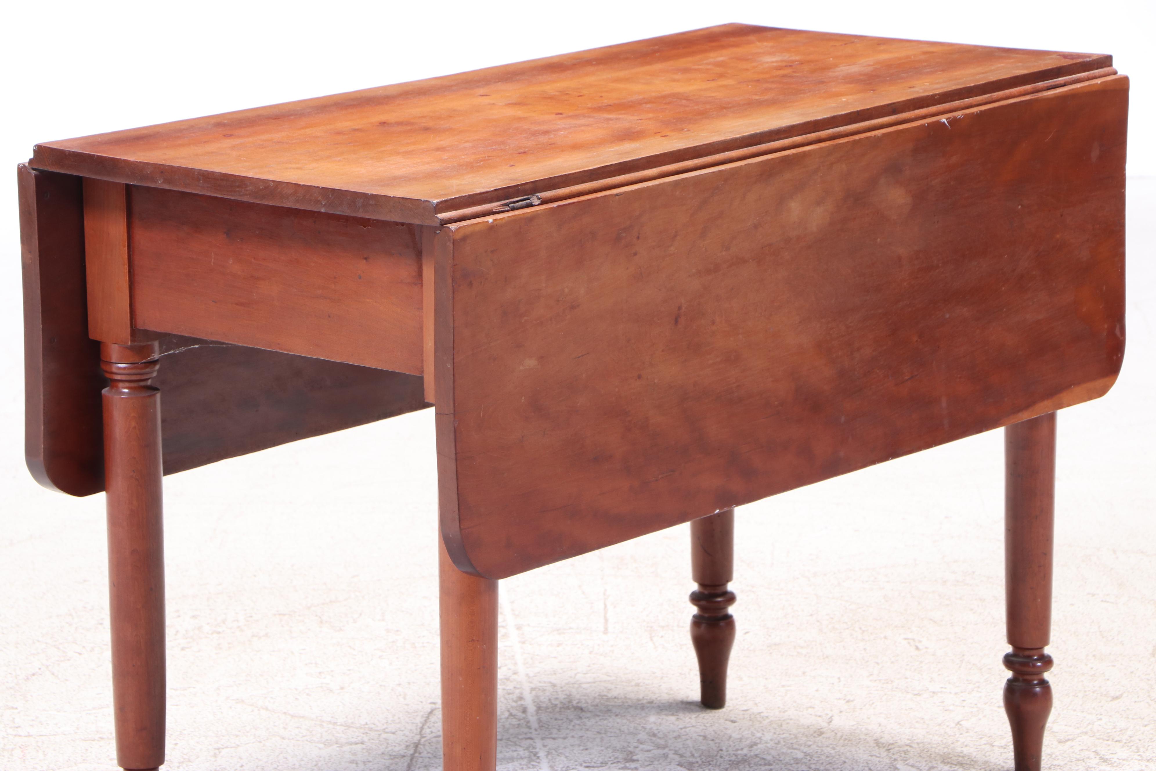 Sheraton Style Maple Drop Leaf Table