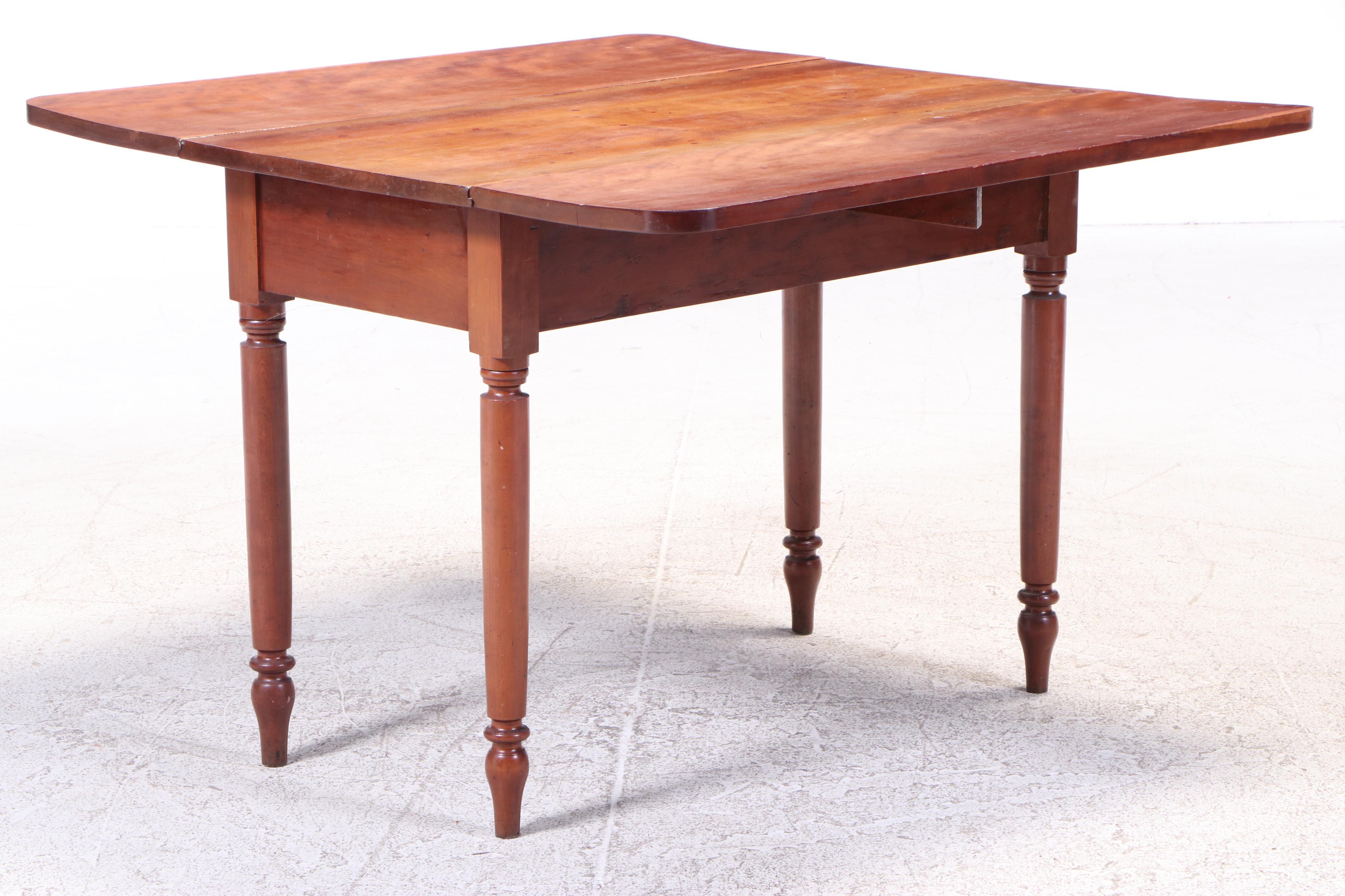 Sheraton Style Maple Drop Leaf Table