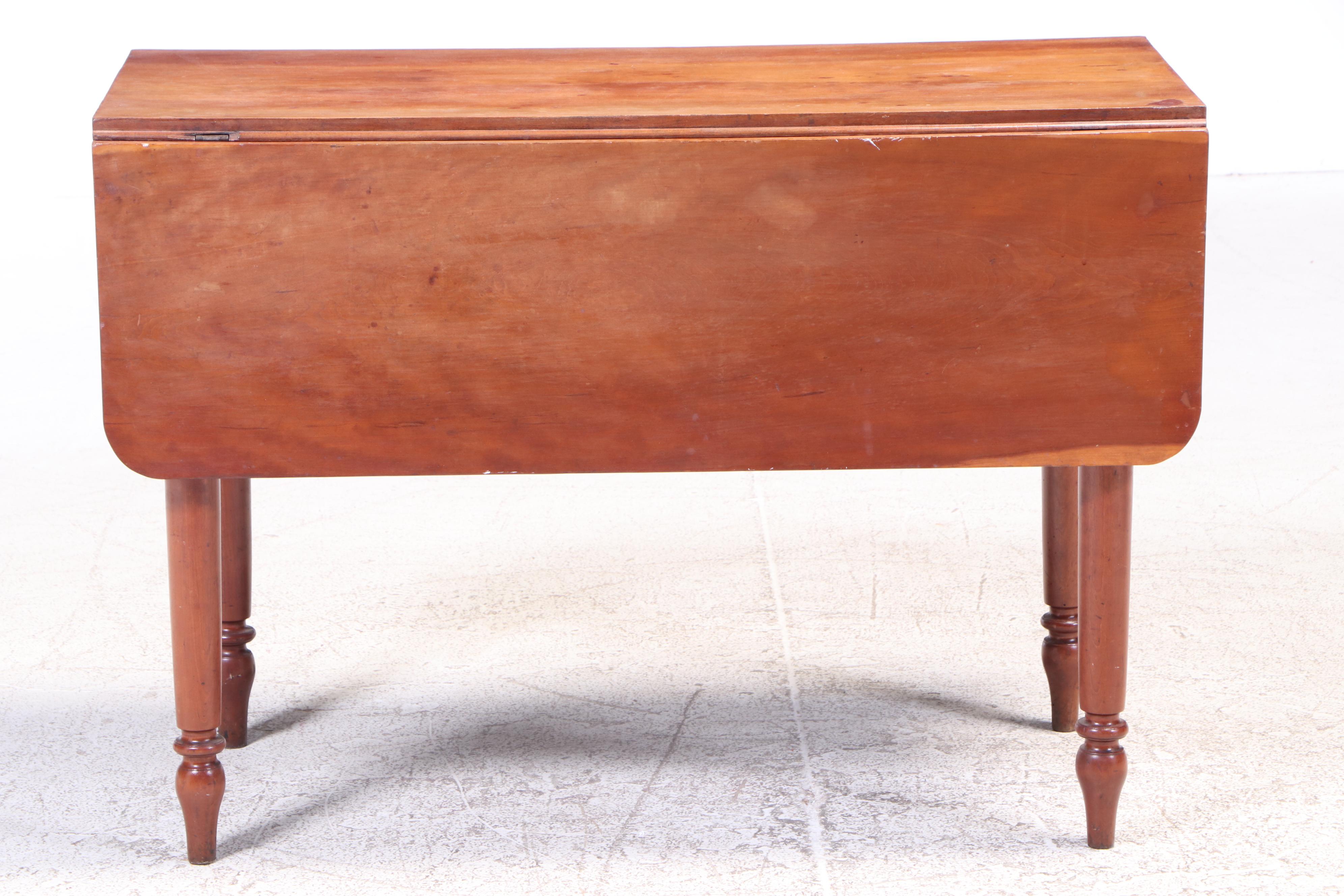 Sheraton Style Maple Drop Leaf Table