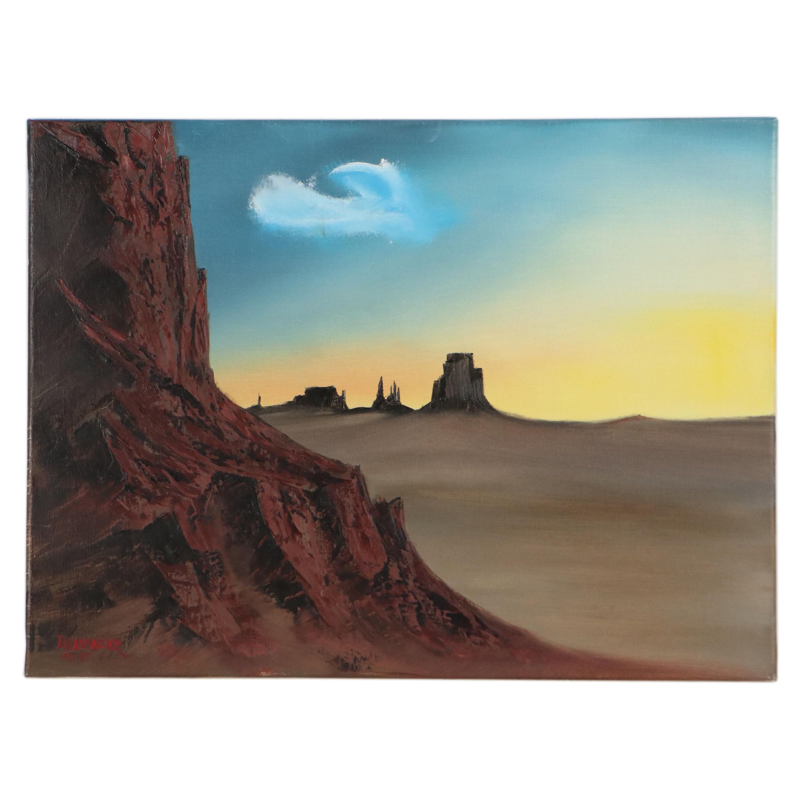 Leslie Alexander Oil Painting "Free," 2007