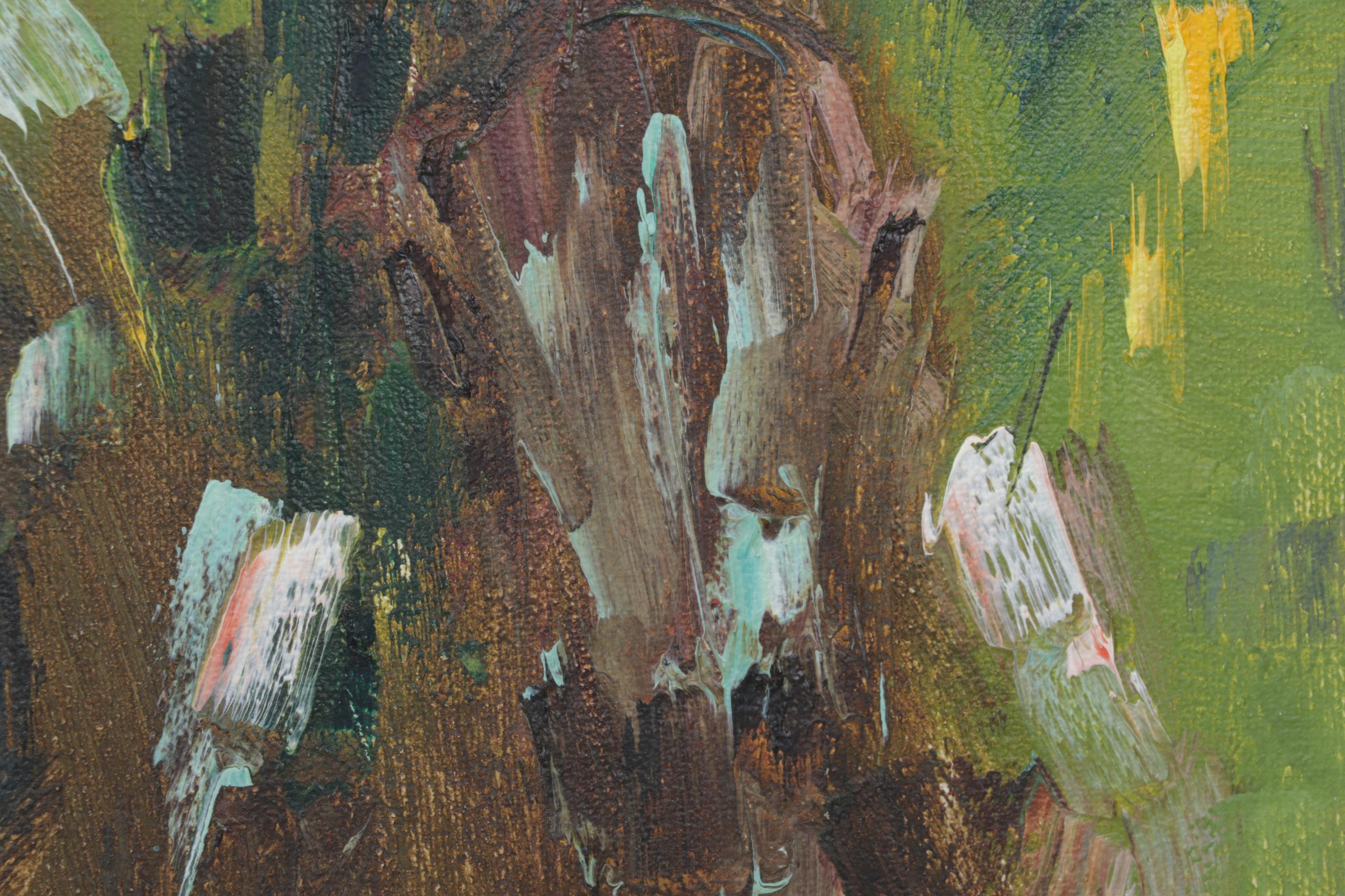 Anthony Veccio Equestrian Oil Painting, Late 20th Century