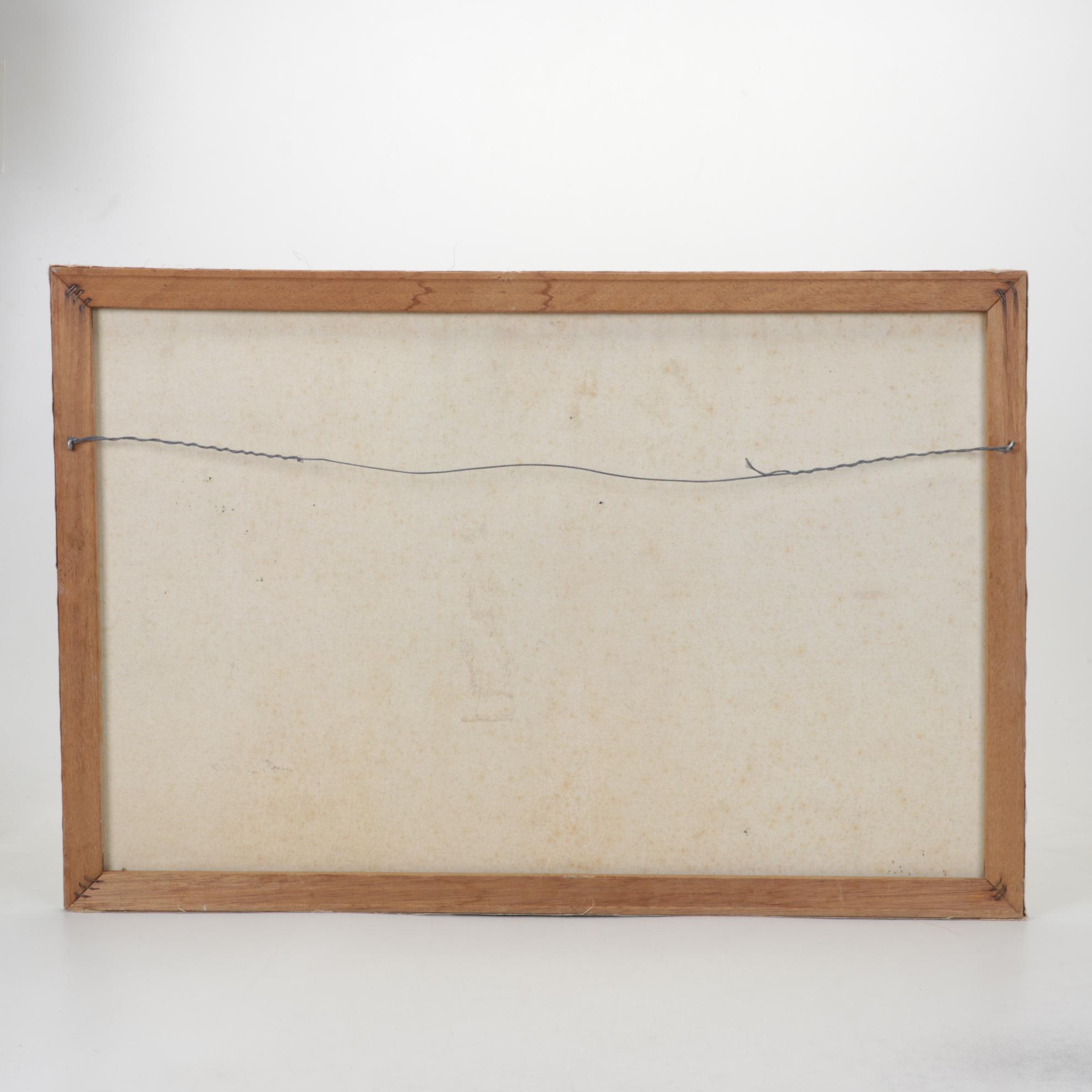 Anthony Veccio Equestrian Oil Painting, Late 20th Century