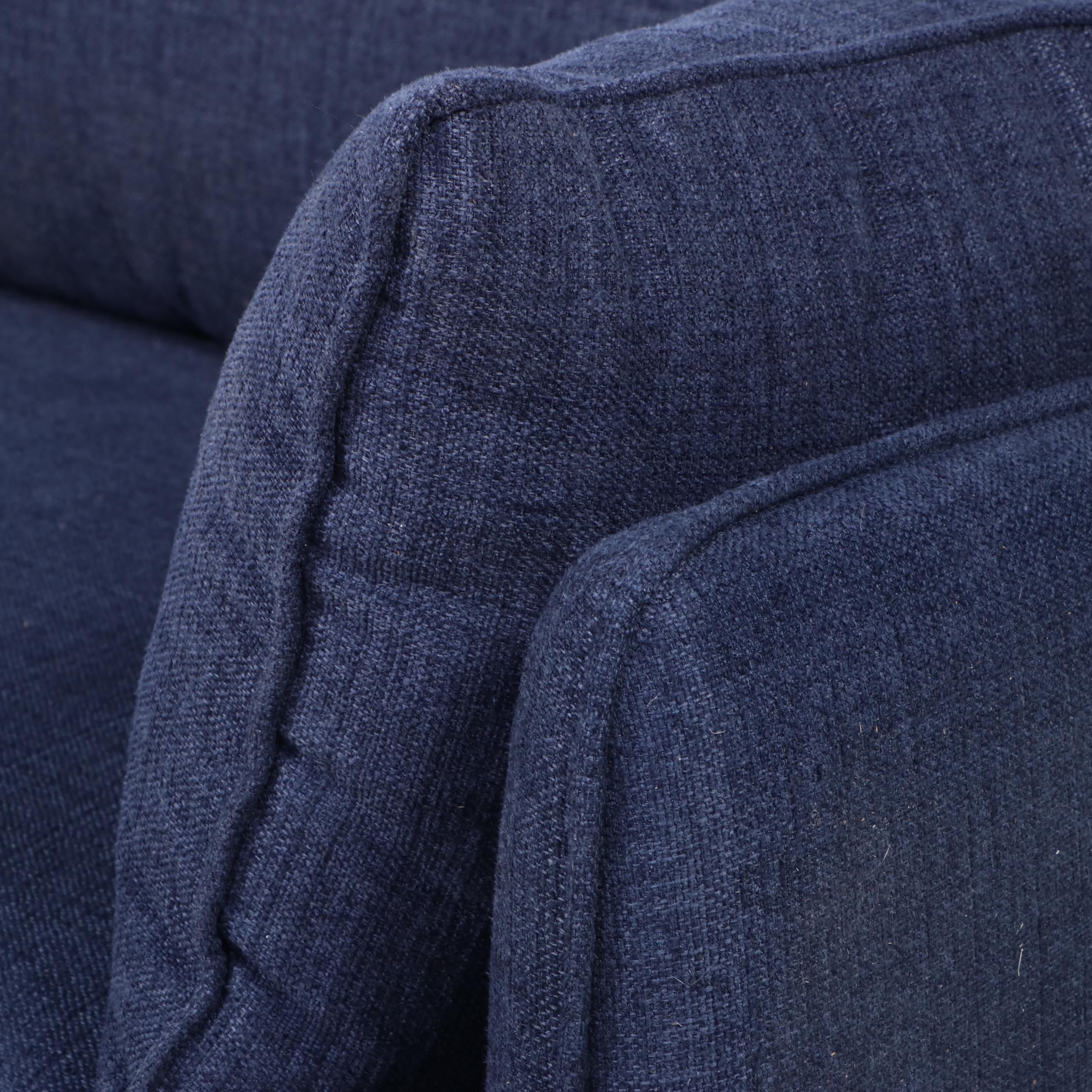 Jason Furniture Co. Modernist Style Upholstered Beech Two-Seat Sofa