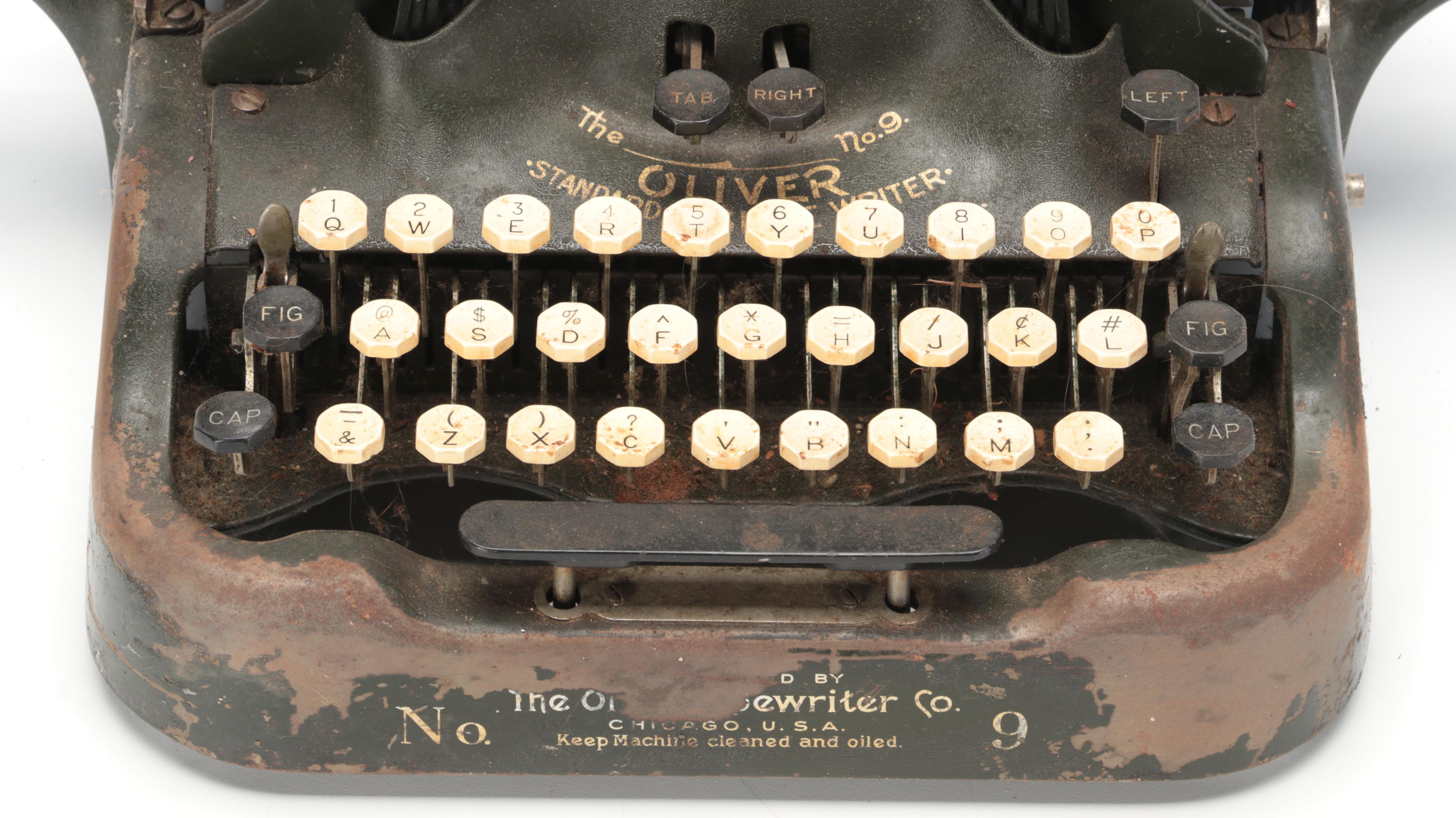 The Oliver Typewriter Co. No. 9 Typewriter, Early 20th Century