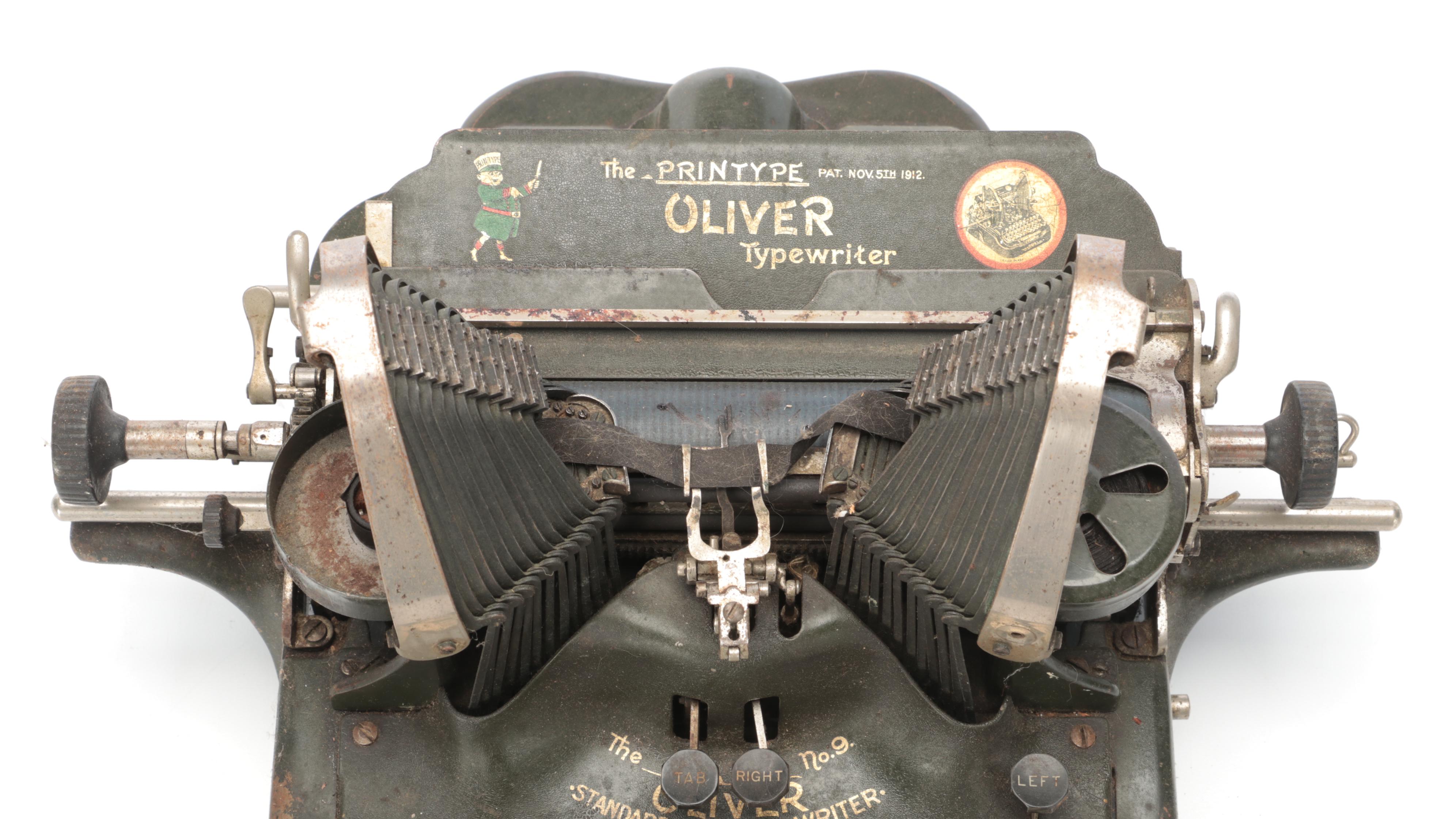 The Oliver Typewriter Co. No. 9 Typewriter, Early 20th Century