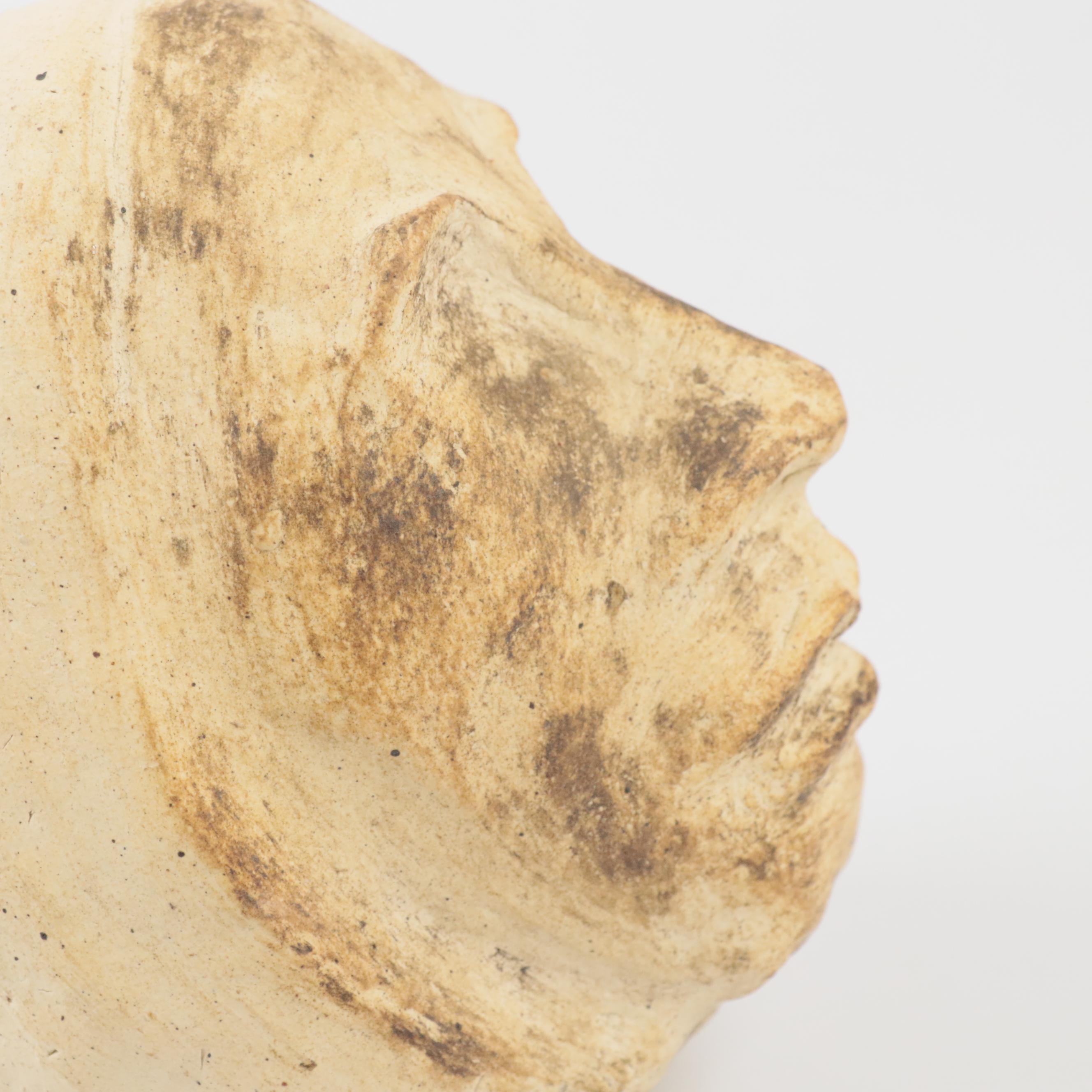 Signed Abstract Clay Face