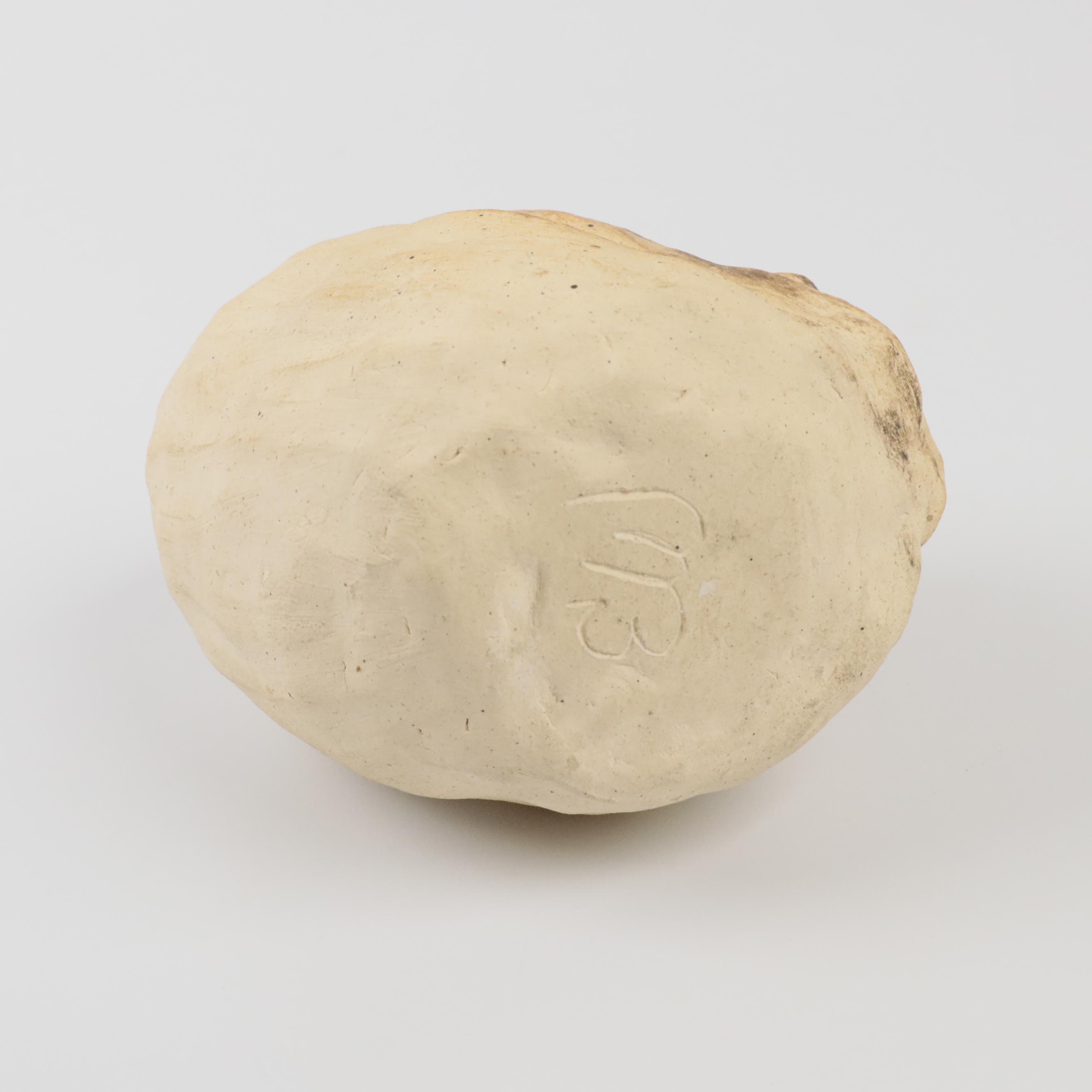 Signed Abstract Clay Face