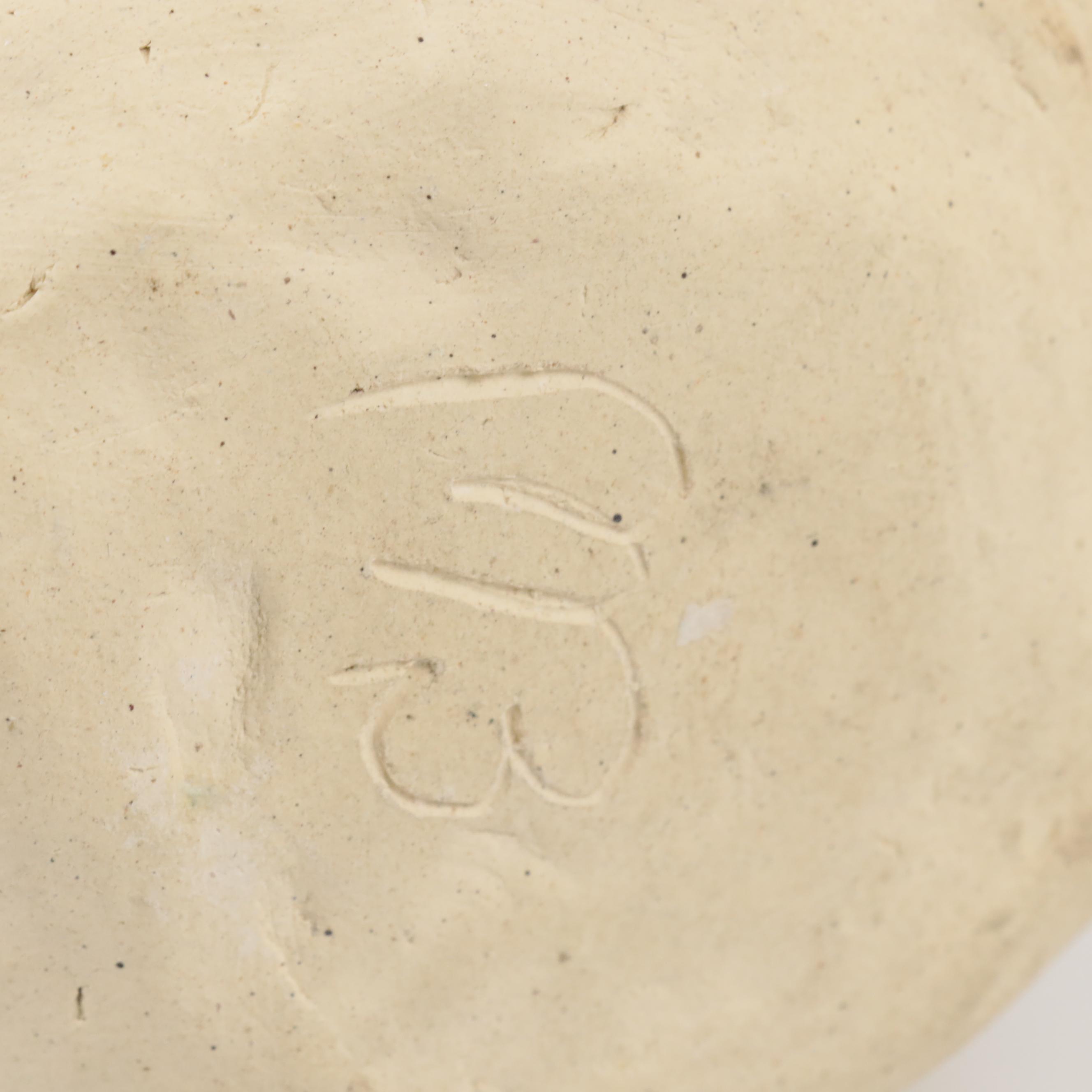 Signed Abstract Clay Face