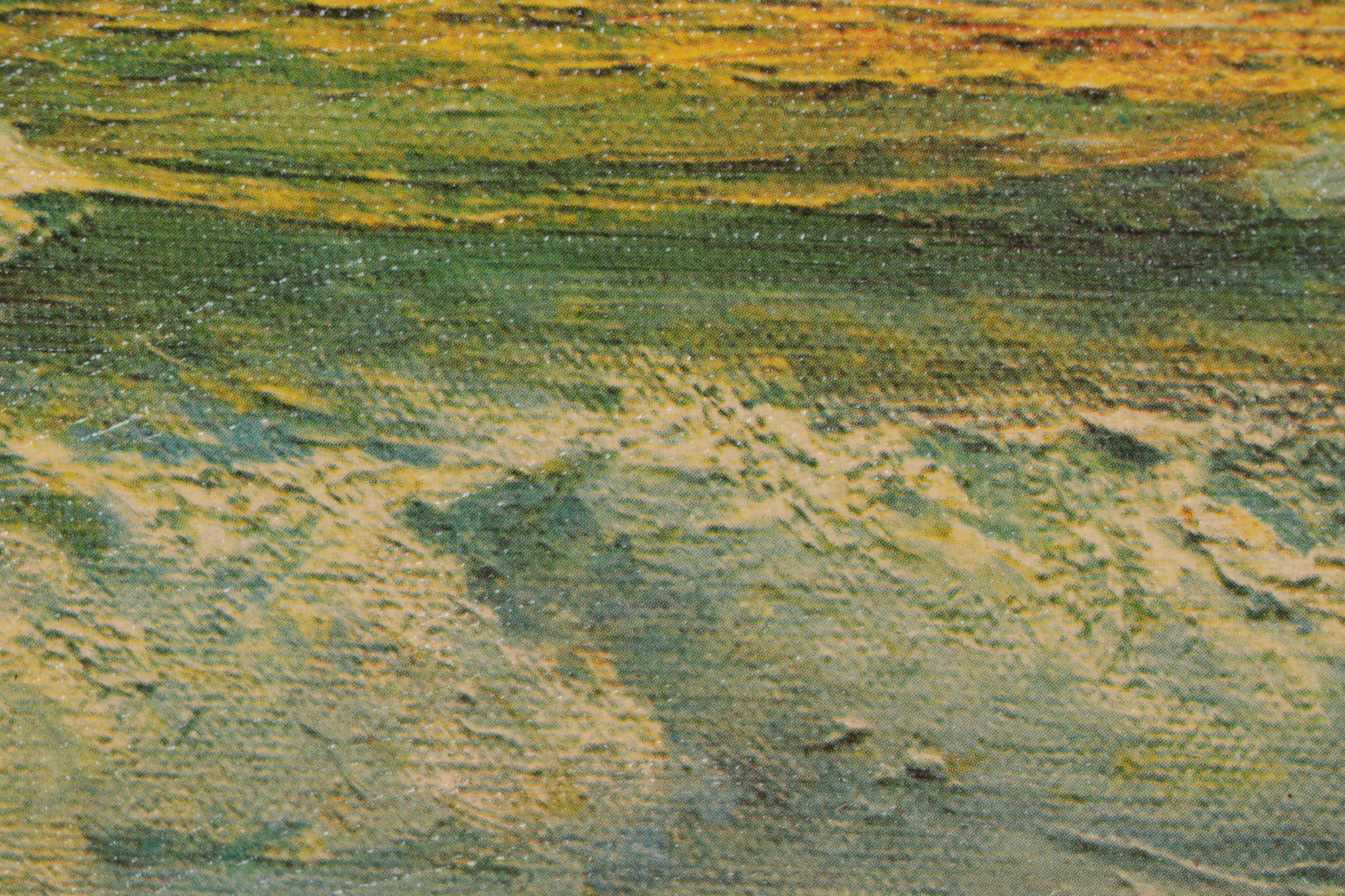 &ldquo;Sunset Shore&rdquo; Offset Lithograph on Canvas After Robert Wood | EBTH