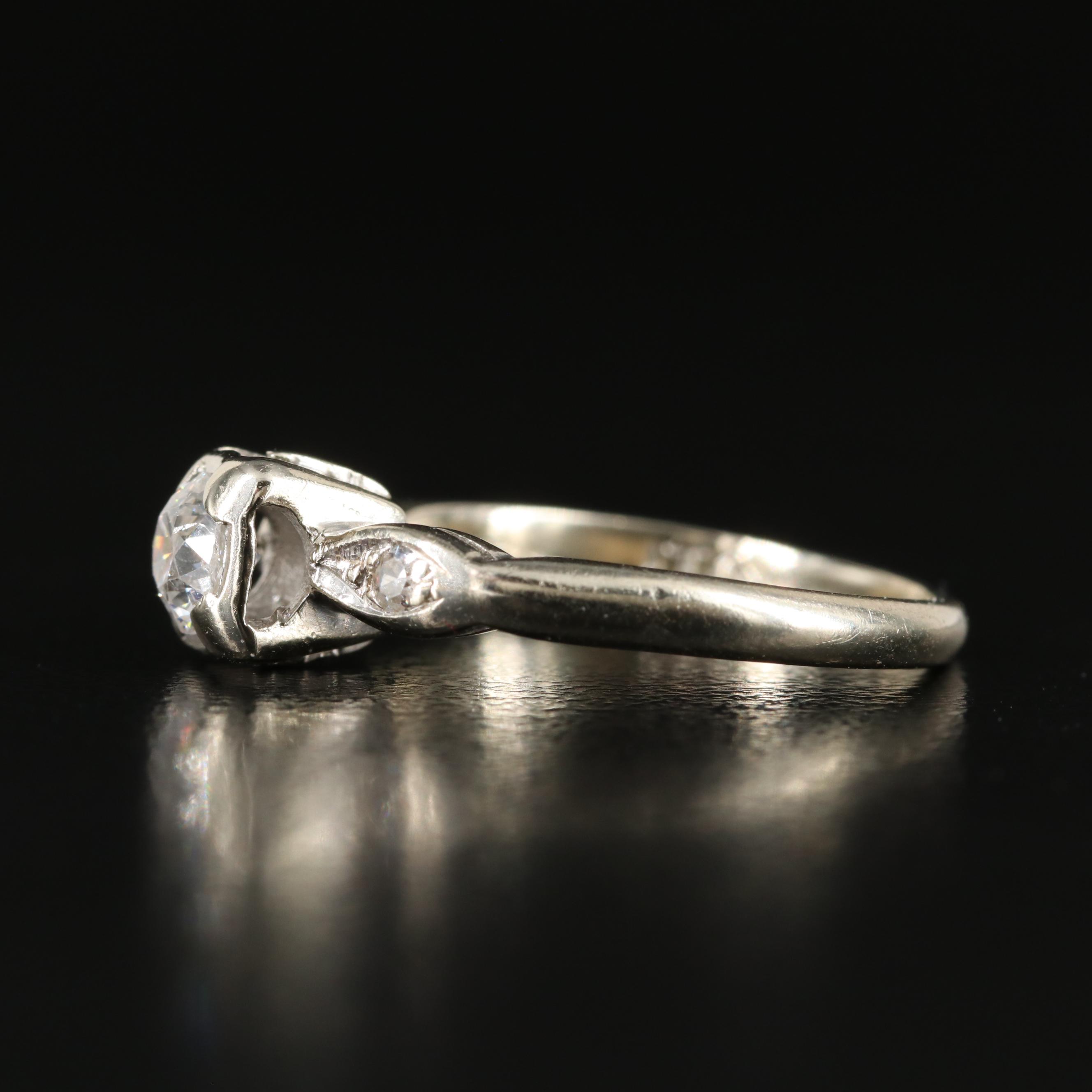 Vintage 14K 0.26 CTW Diamond Ring