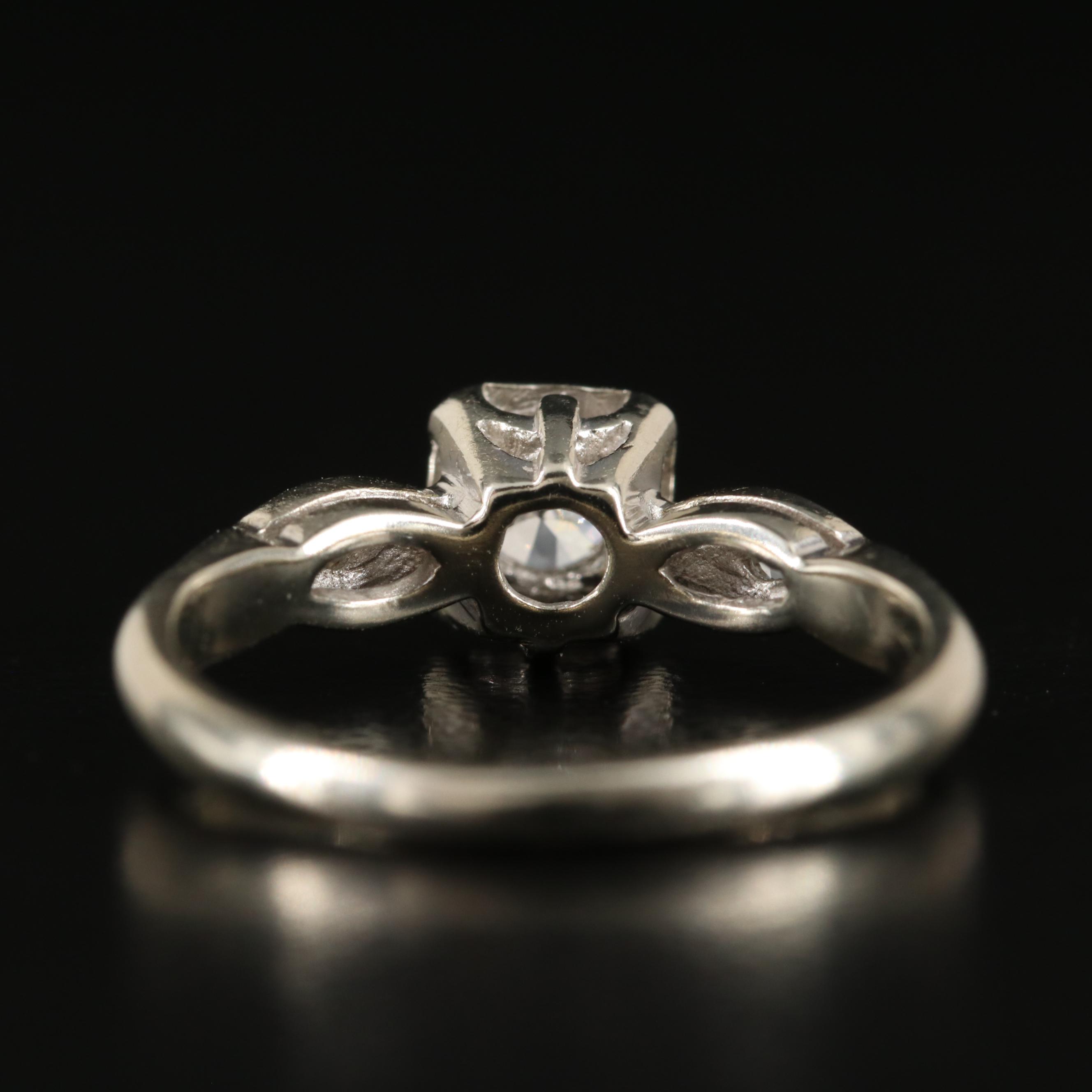 Vintage 14K 0.26 CTW Diamond Ring