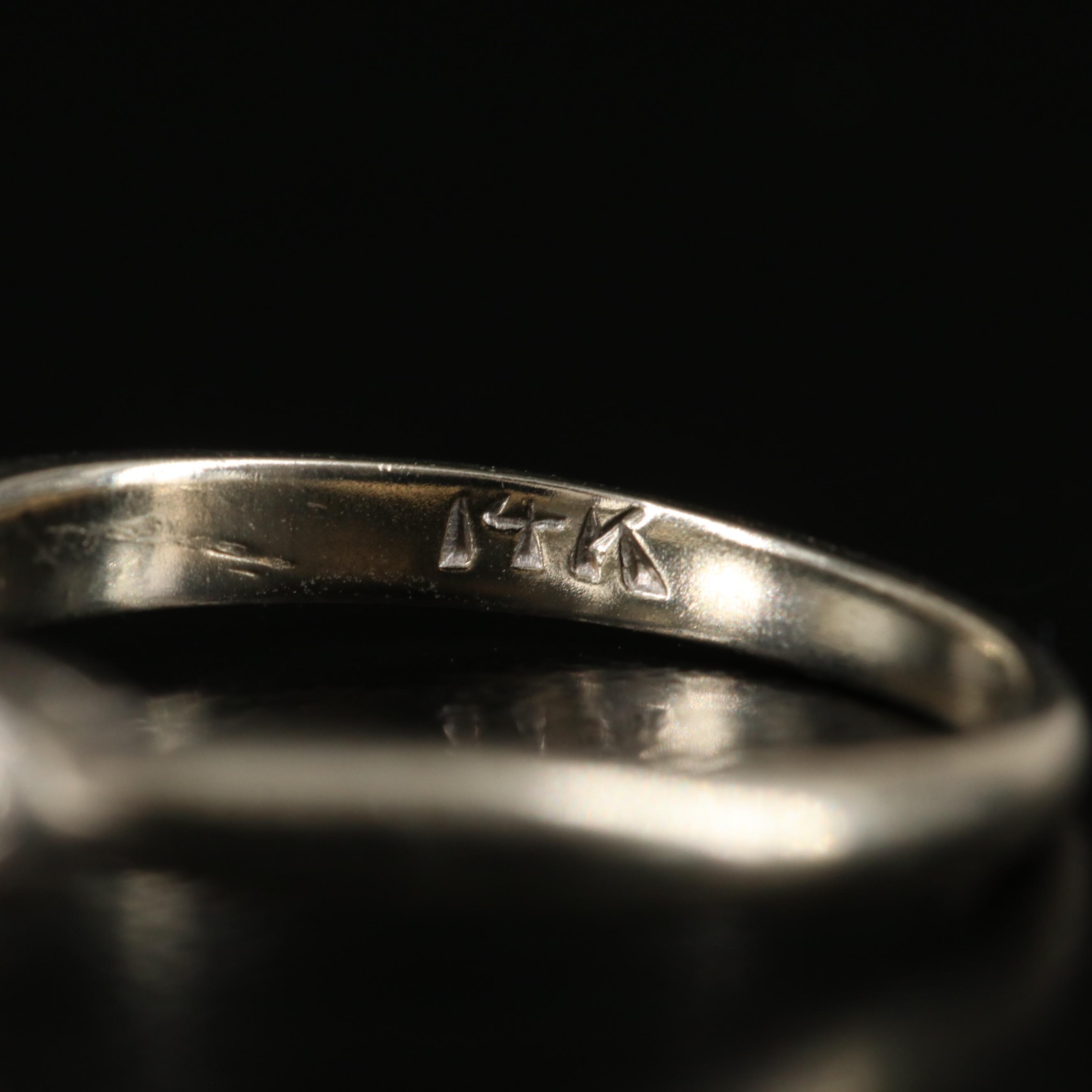 Vintage 14K 0.26 CTW Diamond Ring