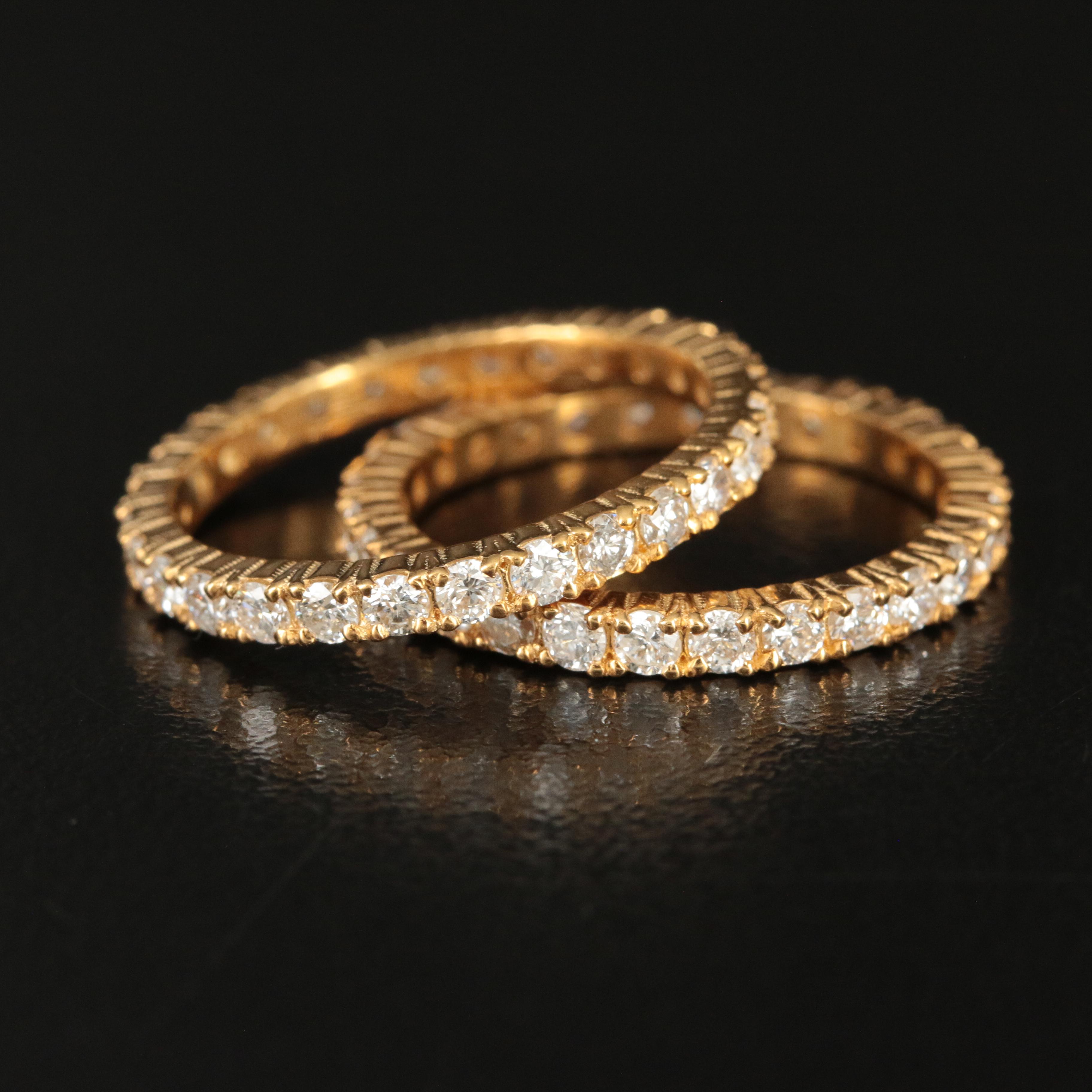 14K 1.92 CTW Diamond Eternity Ring Set