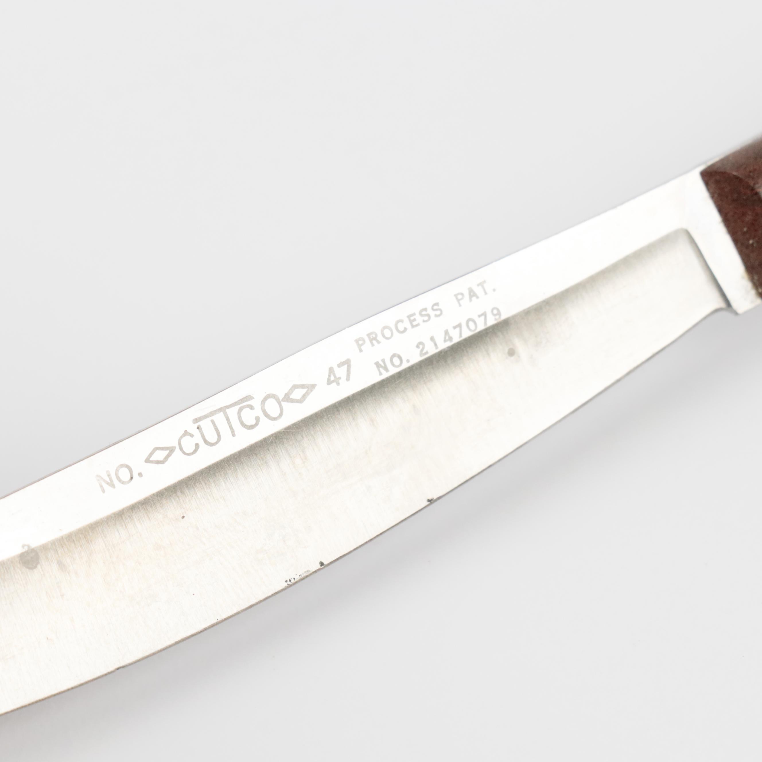 8 Piece Cutco Knife Set with Bakelite Handles and A Cutco Meat Fork