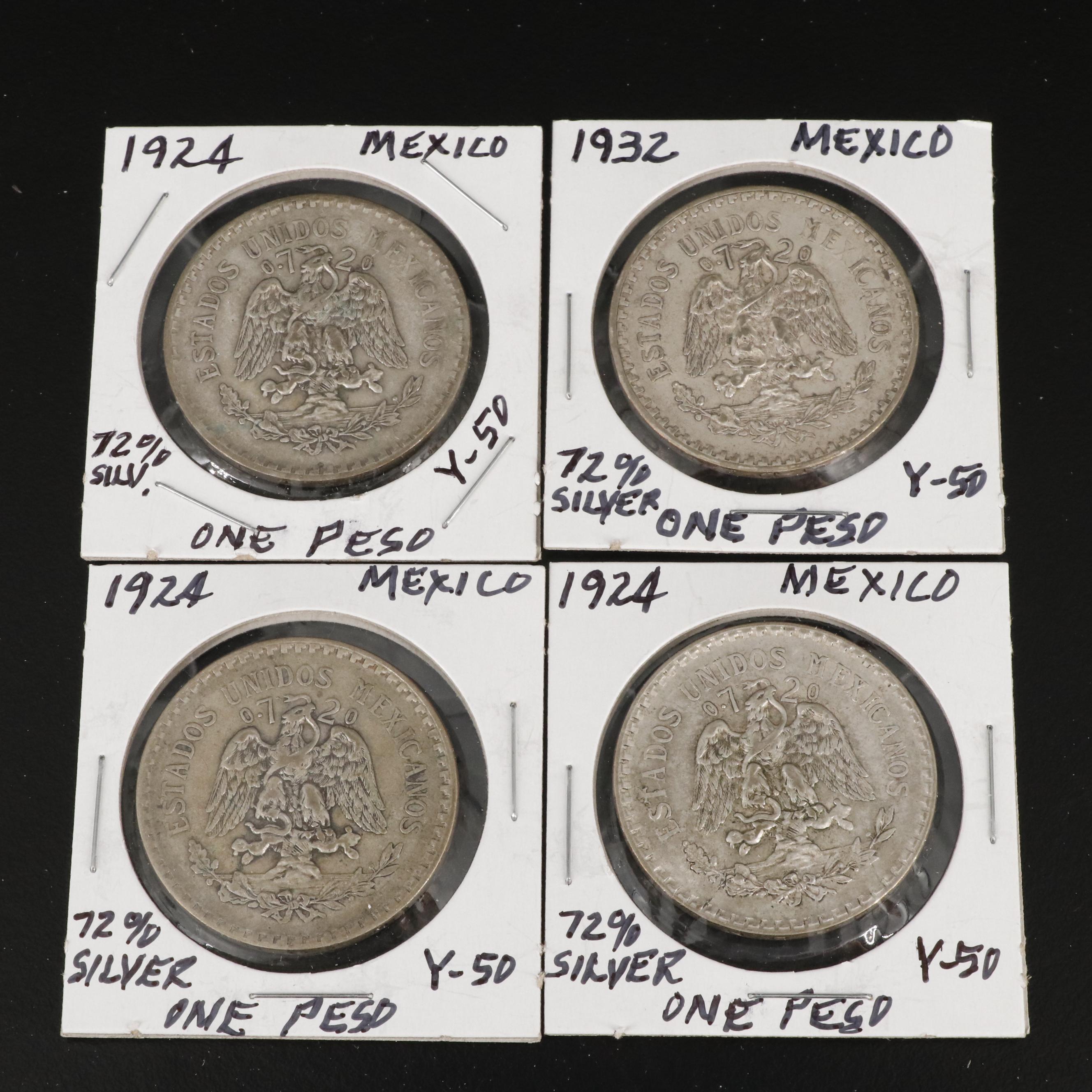 Collection of Eighteen Mexican Silver Coins