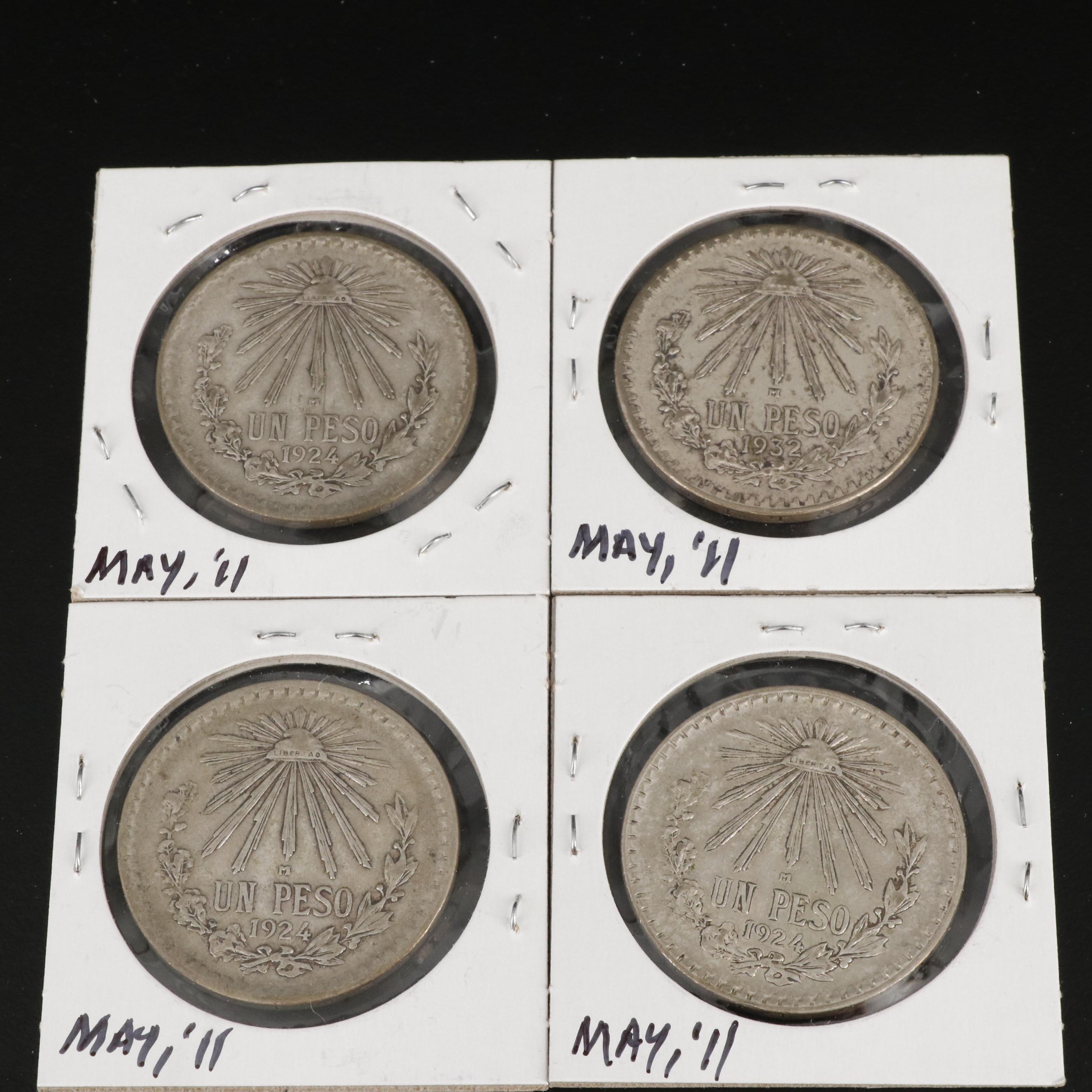 Collection of Eighteen Mexican Silver Coins