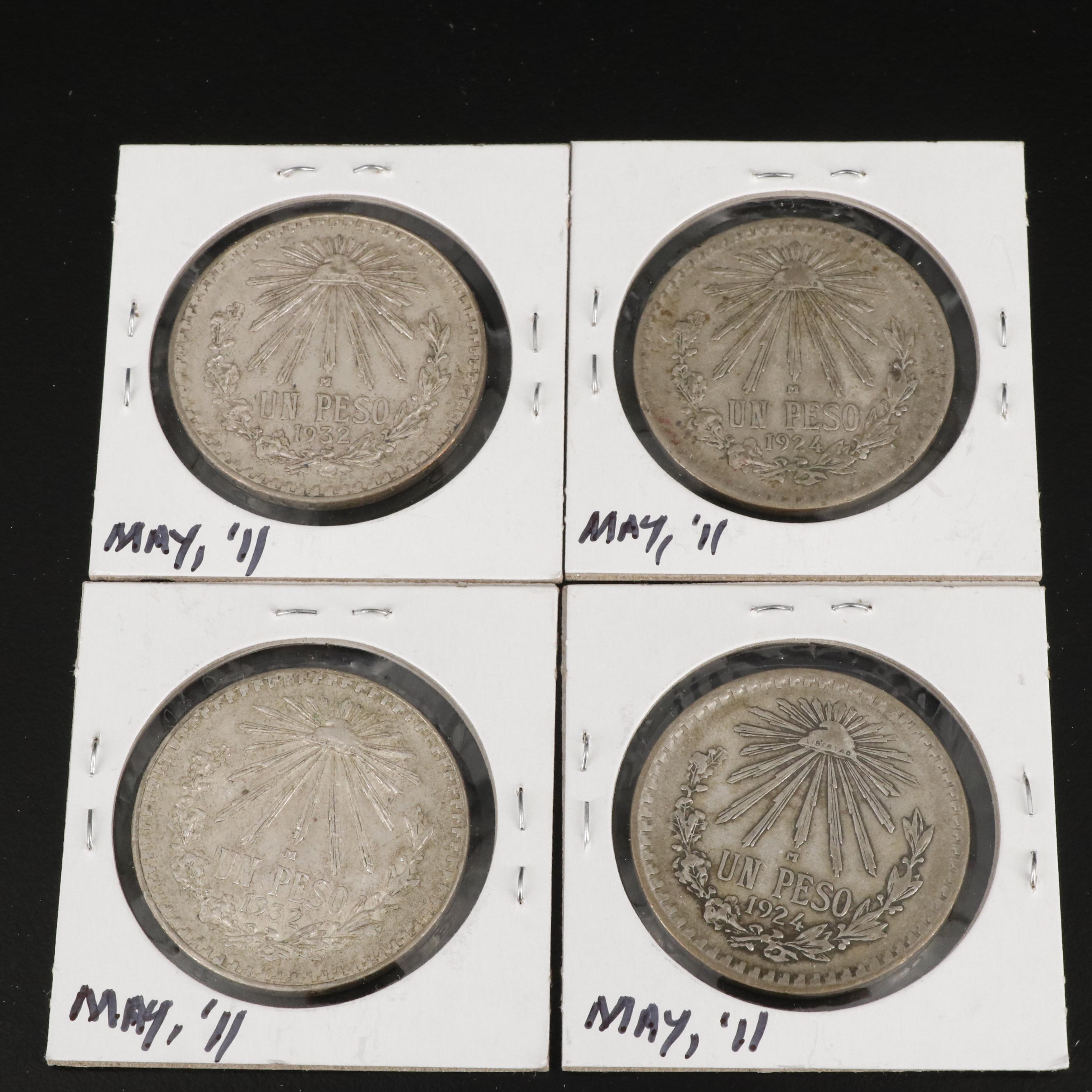 Collection of Eighteen Mexican Silver Coins