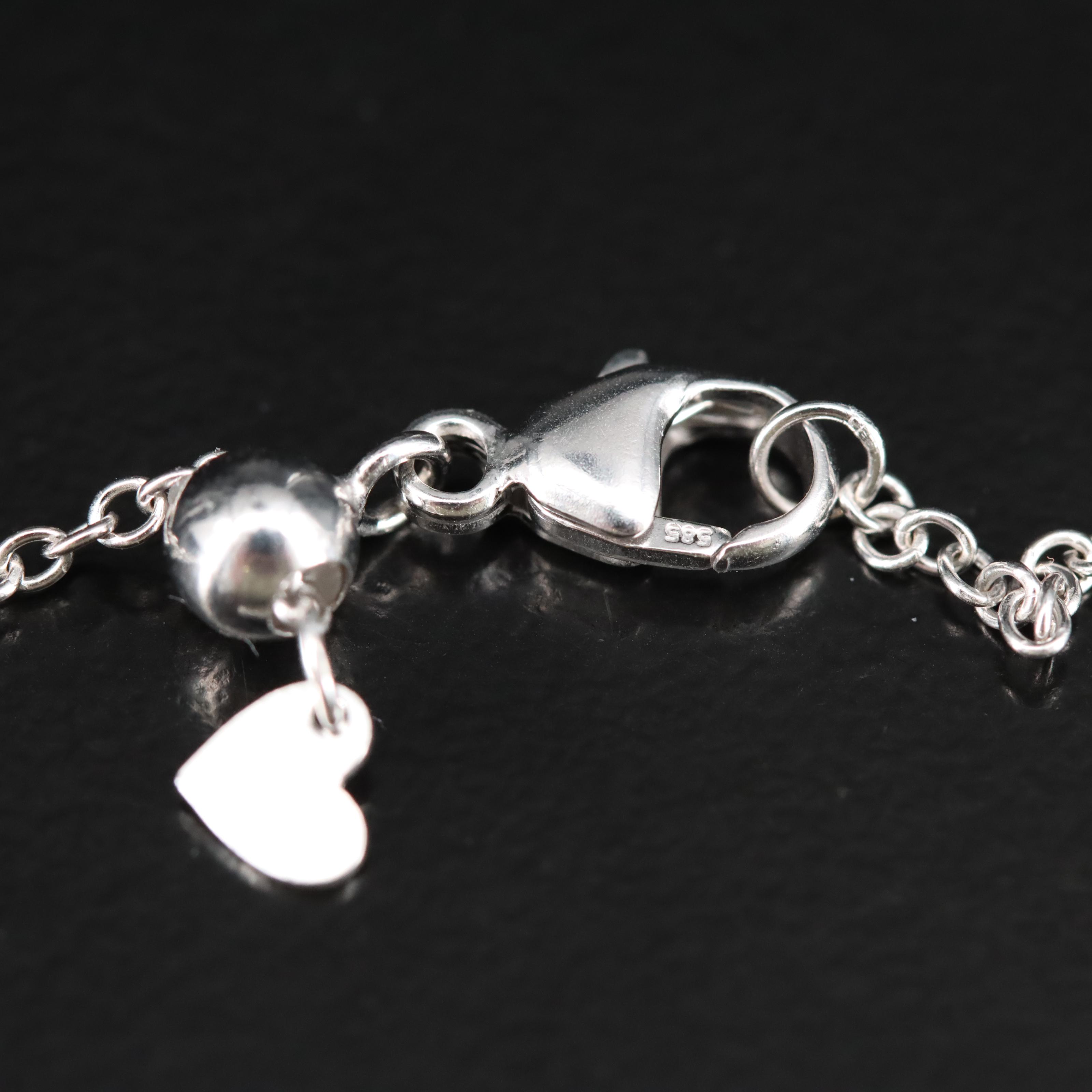 14K 1.04 CTW Lab Grown Diamond Heart Necklace