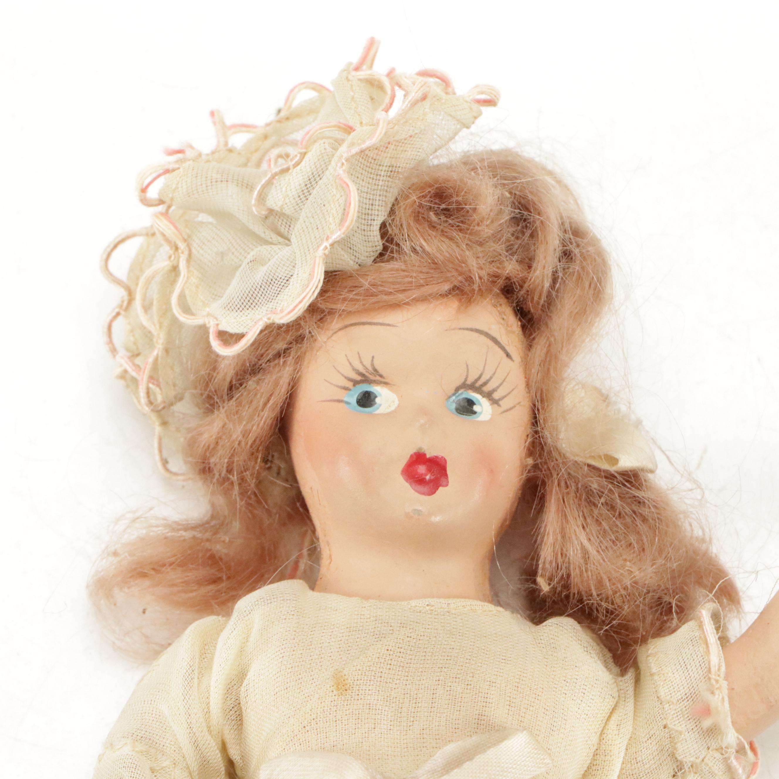 Nancy Ann with Other Composition Dolls, Mid-20th Century