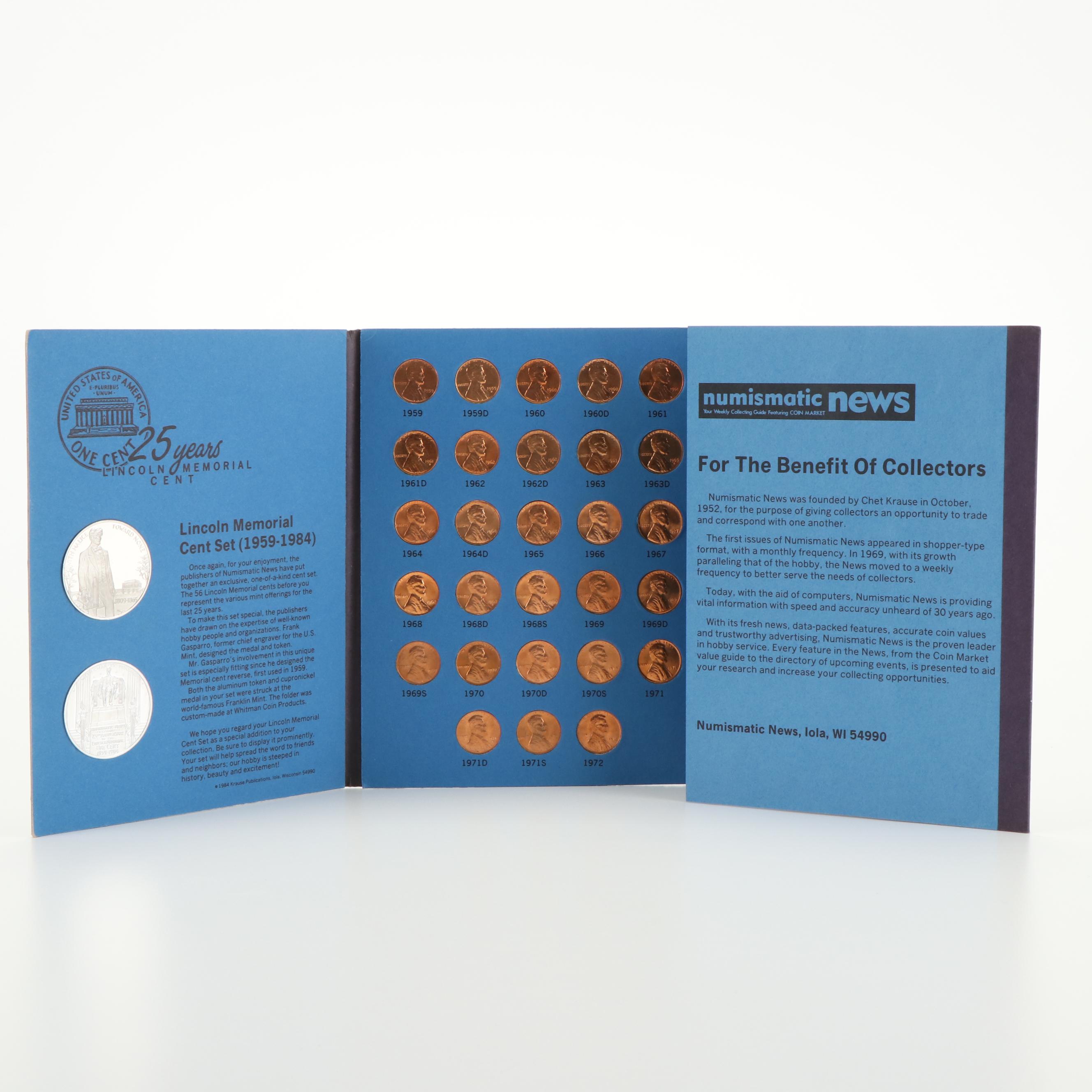 Four Binders of Lincoln Memorial Cents