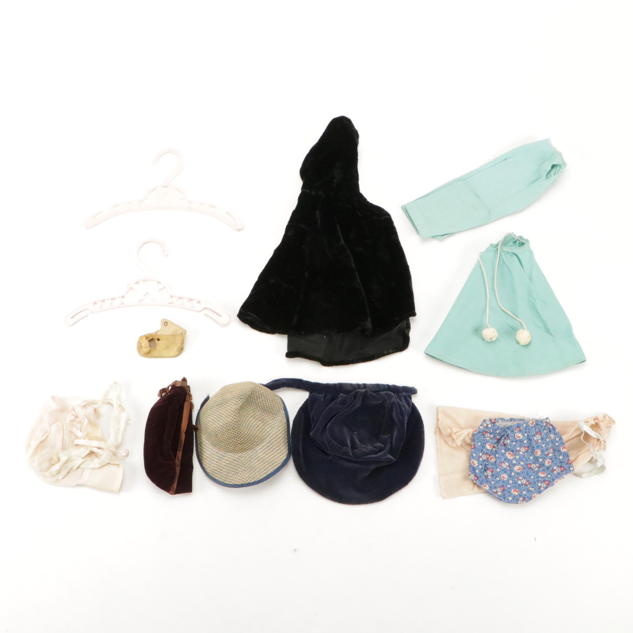 Composition Jointed Sleepy Eye Dolls with Clothes, Early to Mid-20th Century