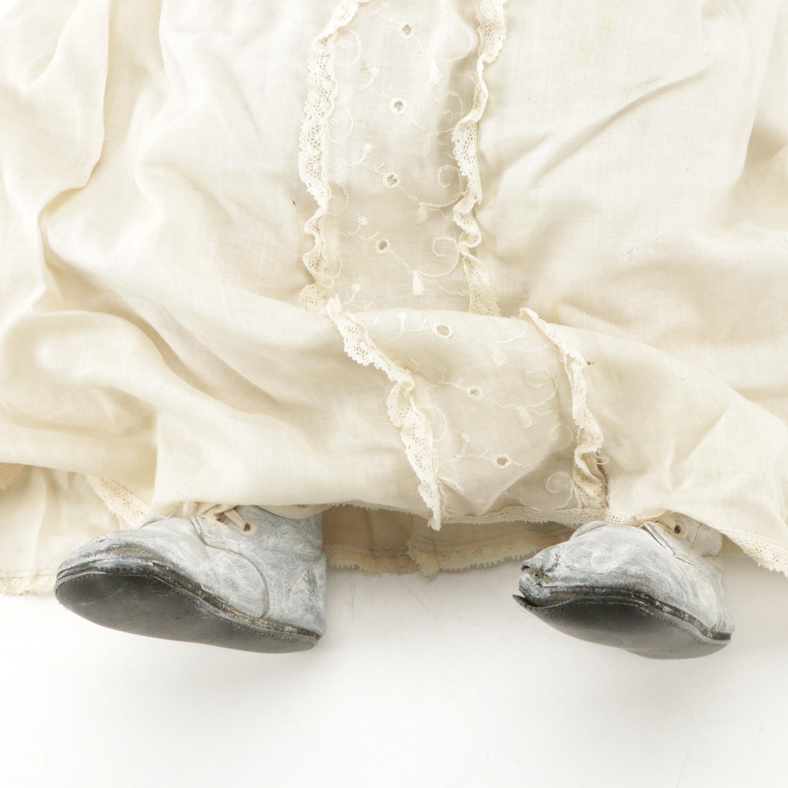 Composition Jointed Sleepy Eye Dolls with Clothes, Early to Mid-20th Century