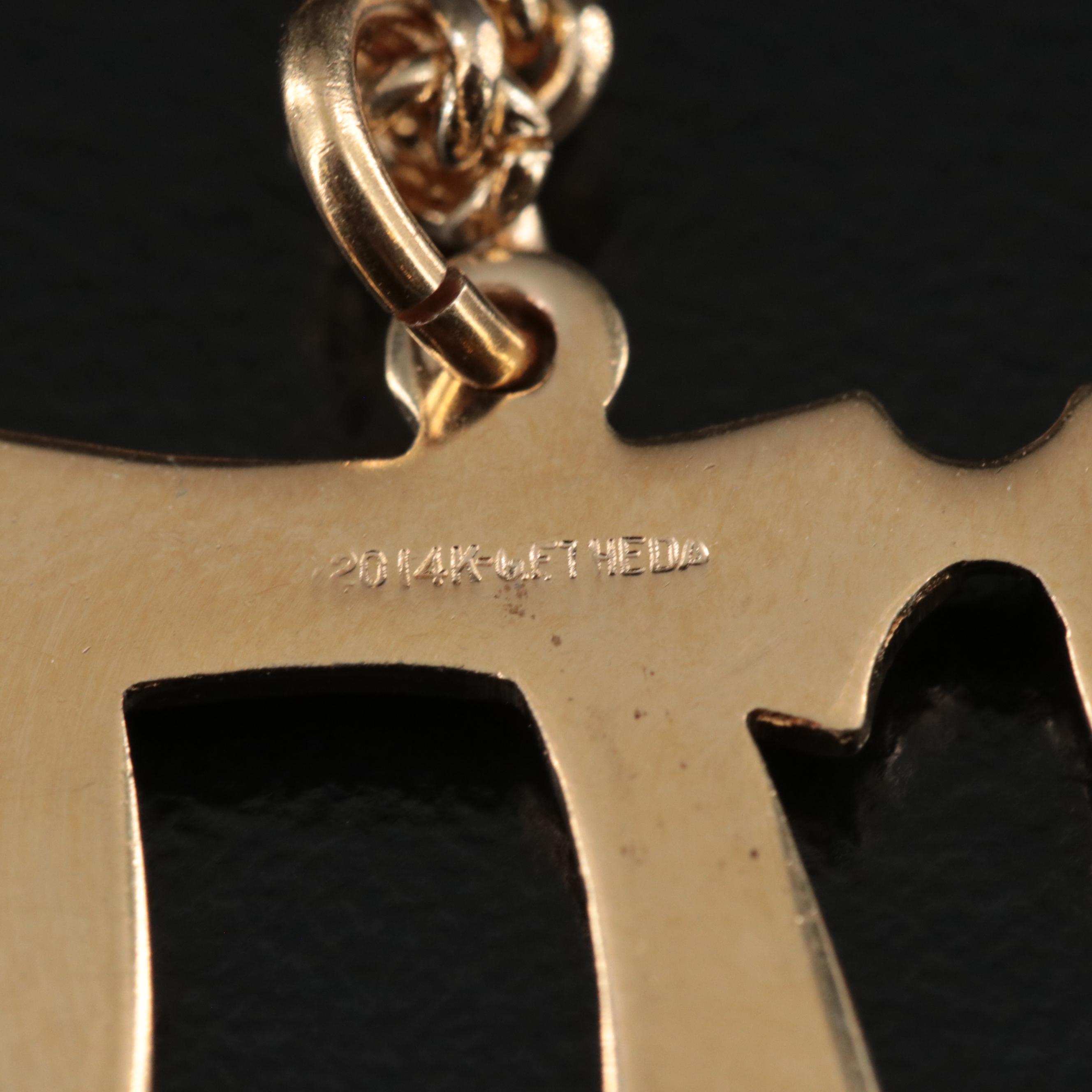 Gold-Filled Chai Pendant Necklace