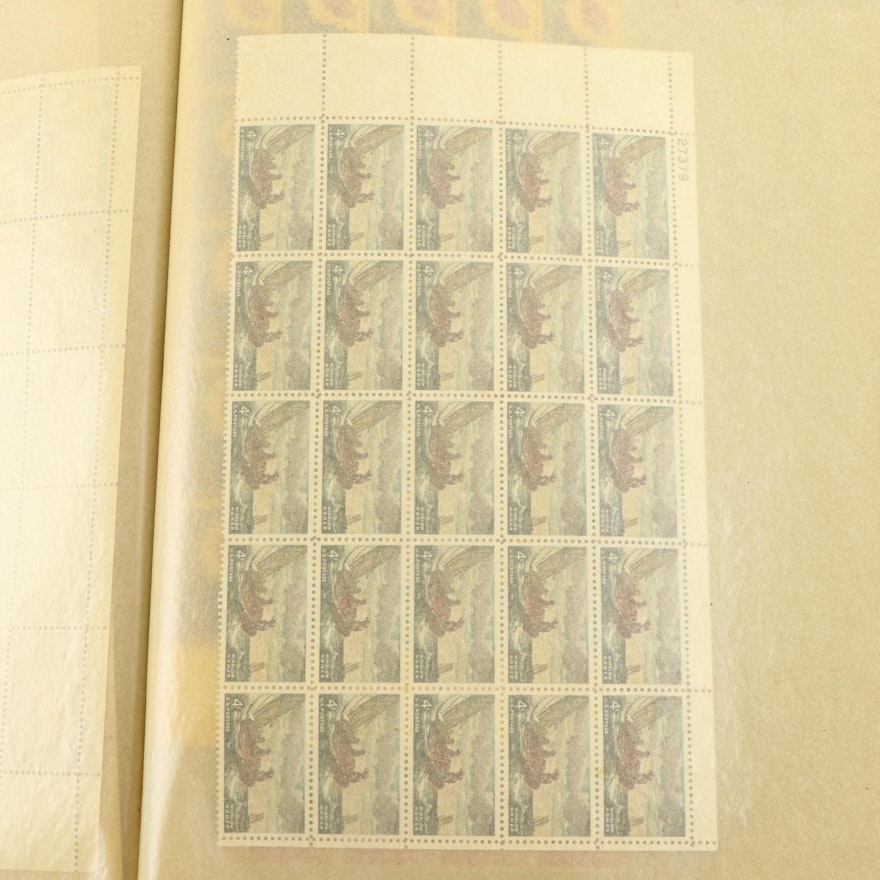 Five Postage Stamp Mint Sheet Folders of Stamps | EBTH