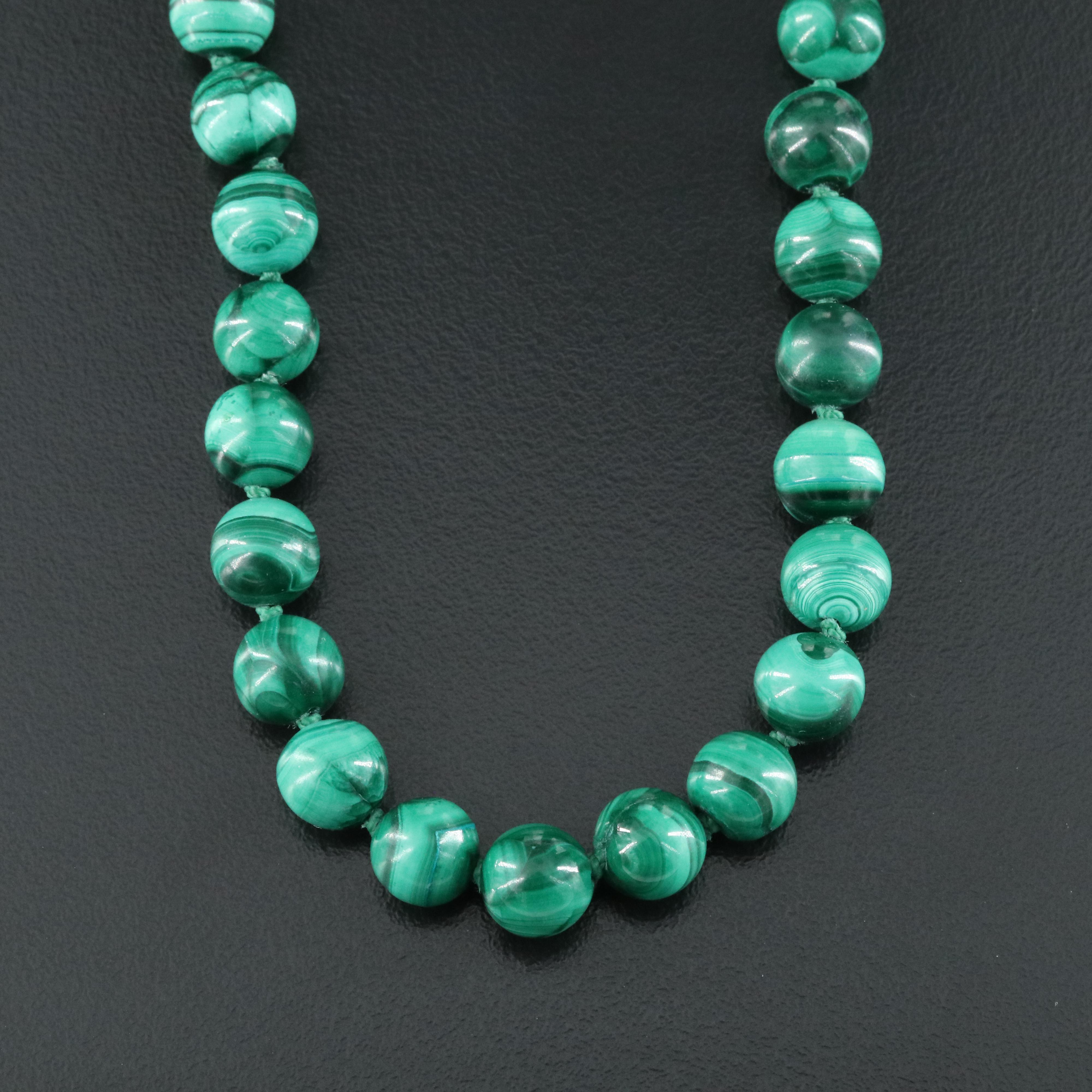 Malachite Beaded Necklace