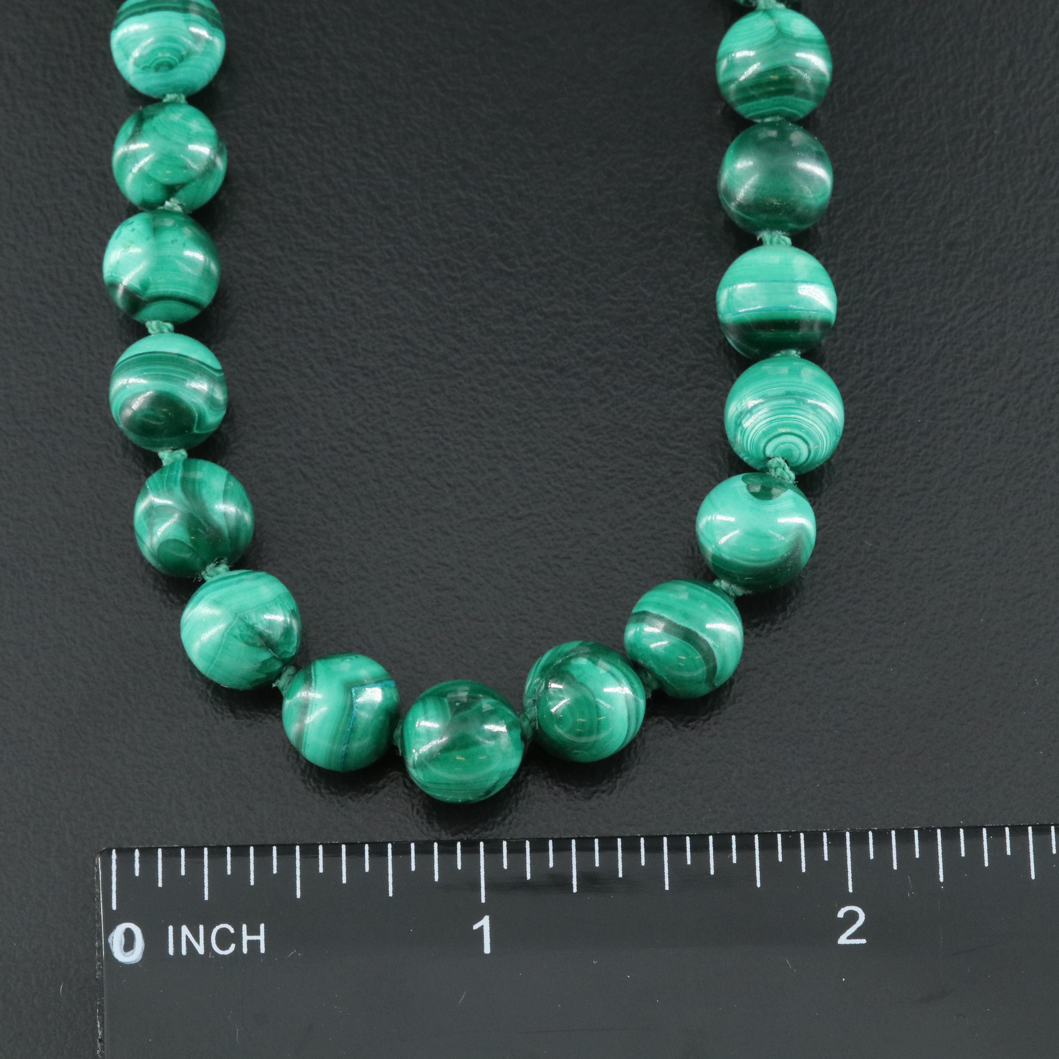 Malachite Beaded Necklace