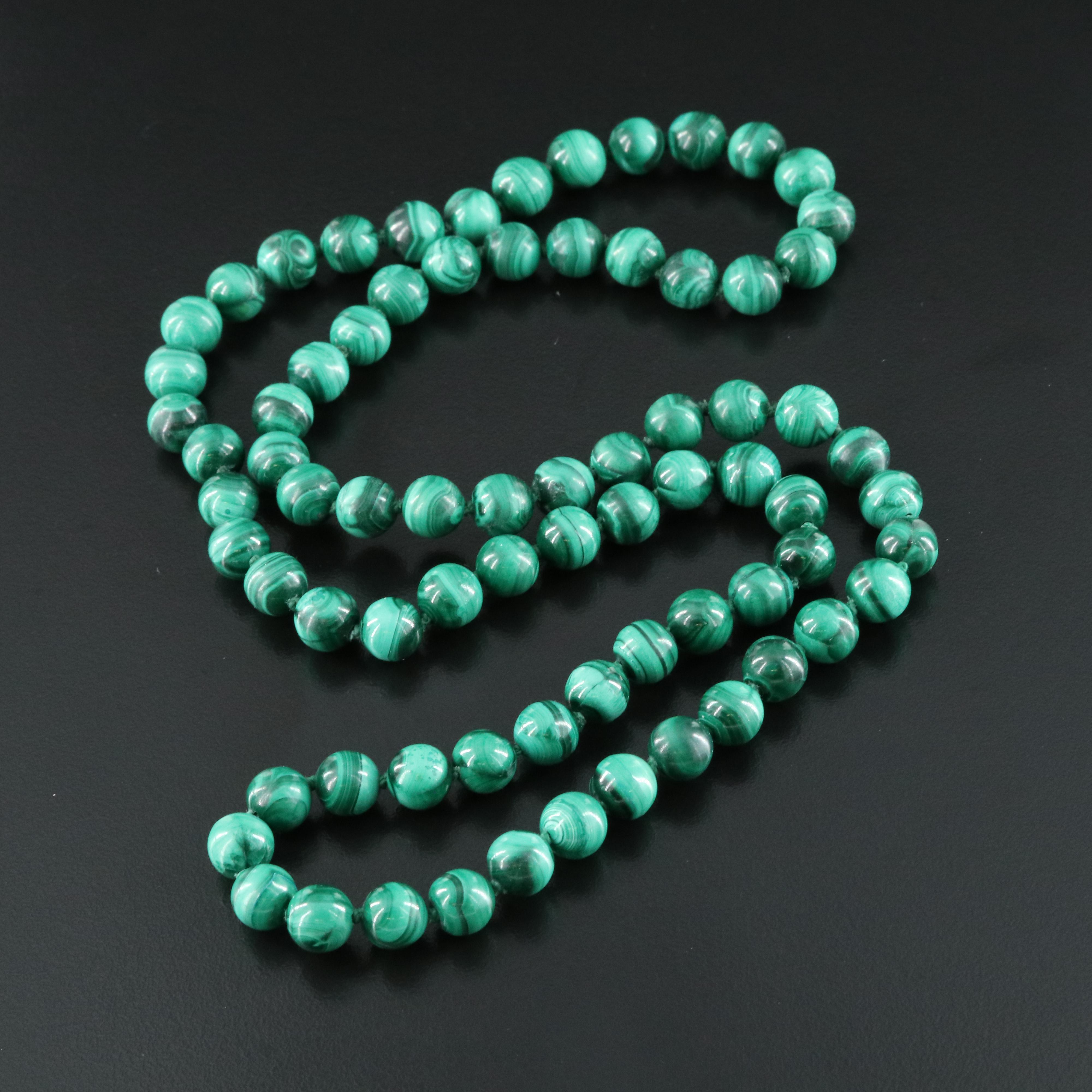 Malachite Beaded Necklace