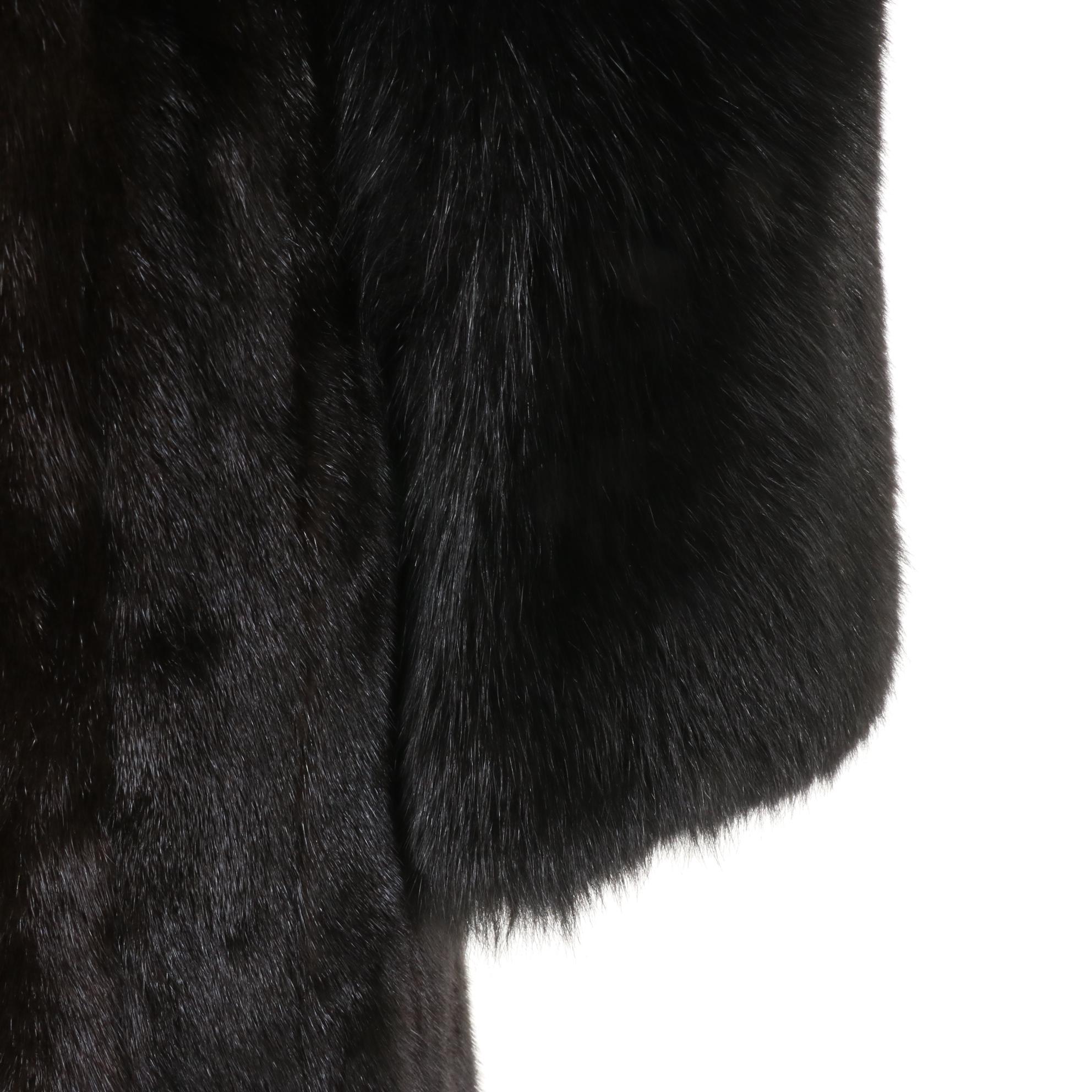 Mink and Fox Fur Full Length Coat