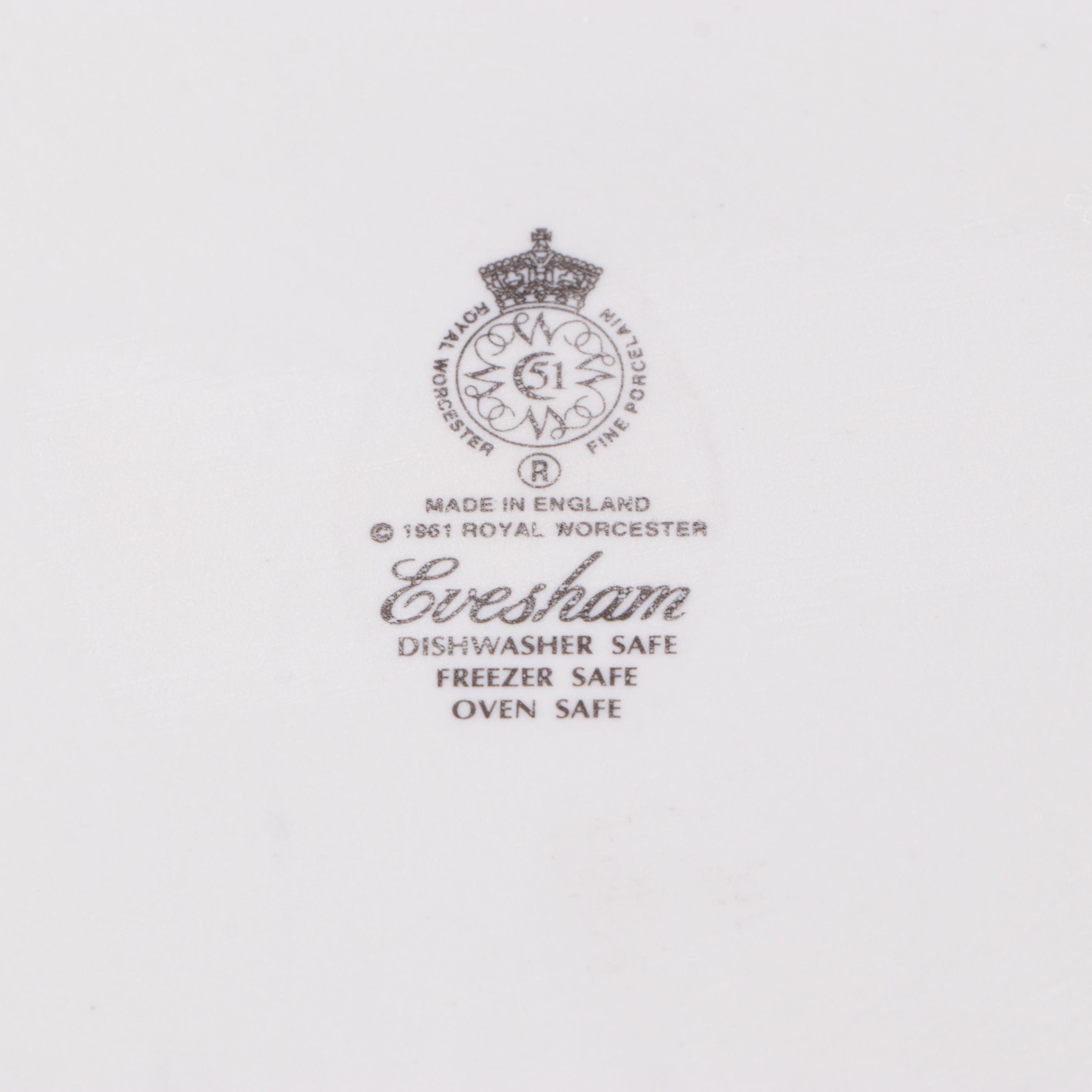 Royal Worcester "Evesham Gold" Porcelain Casserole Dishes and More EBTH