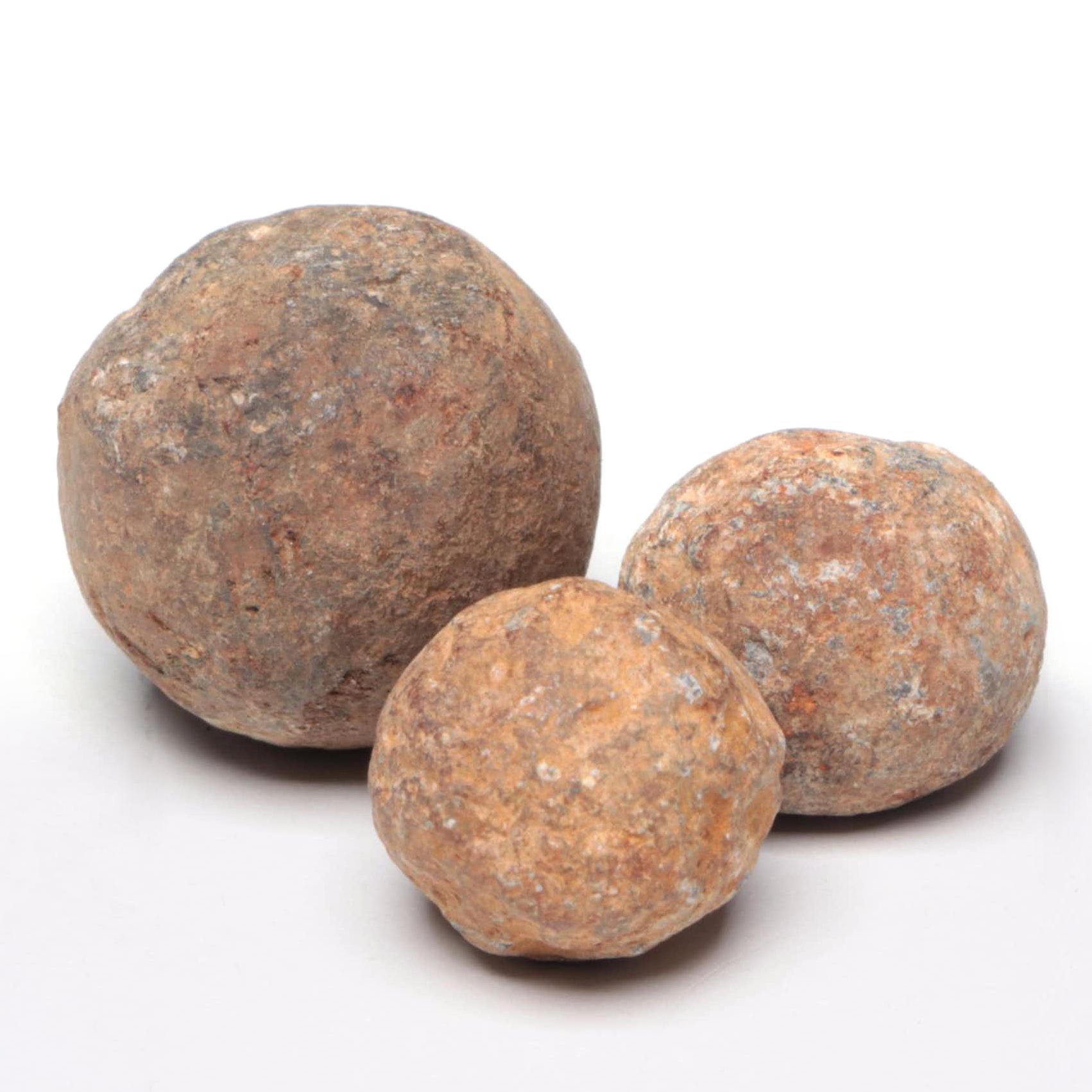 Three Salvaged 17th / 18th Century Musket Balls