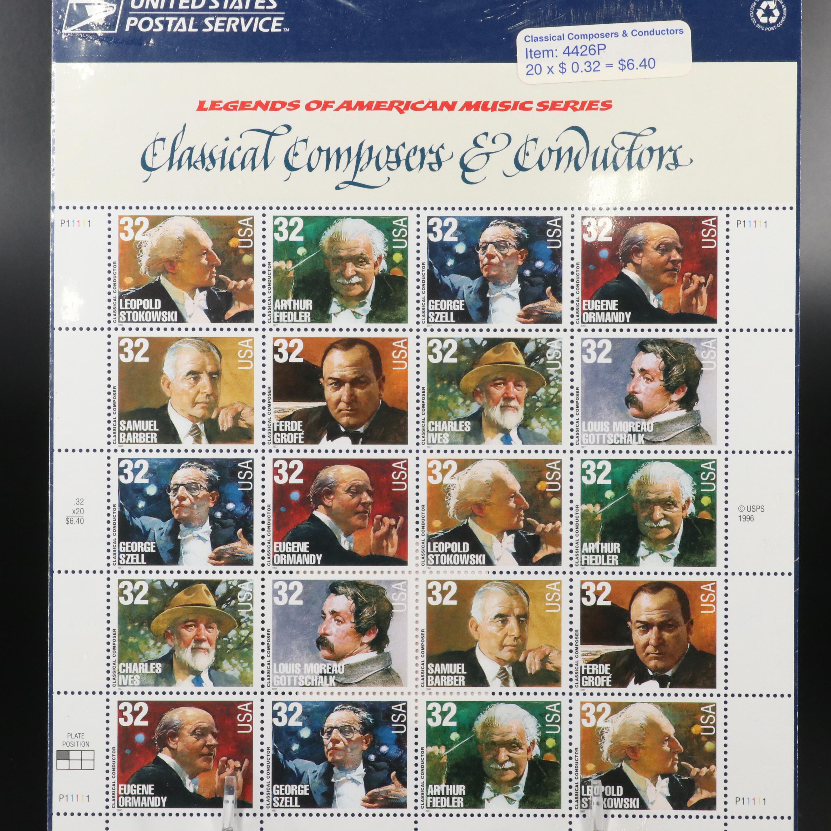 Large Assortment of Modern U.S. Postage Stamp Sheets and Sets