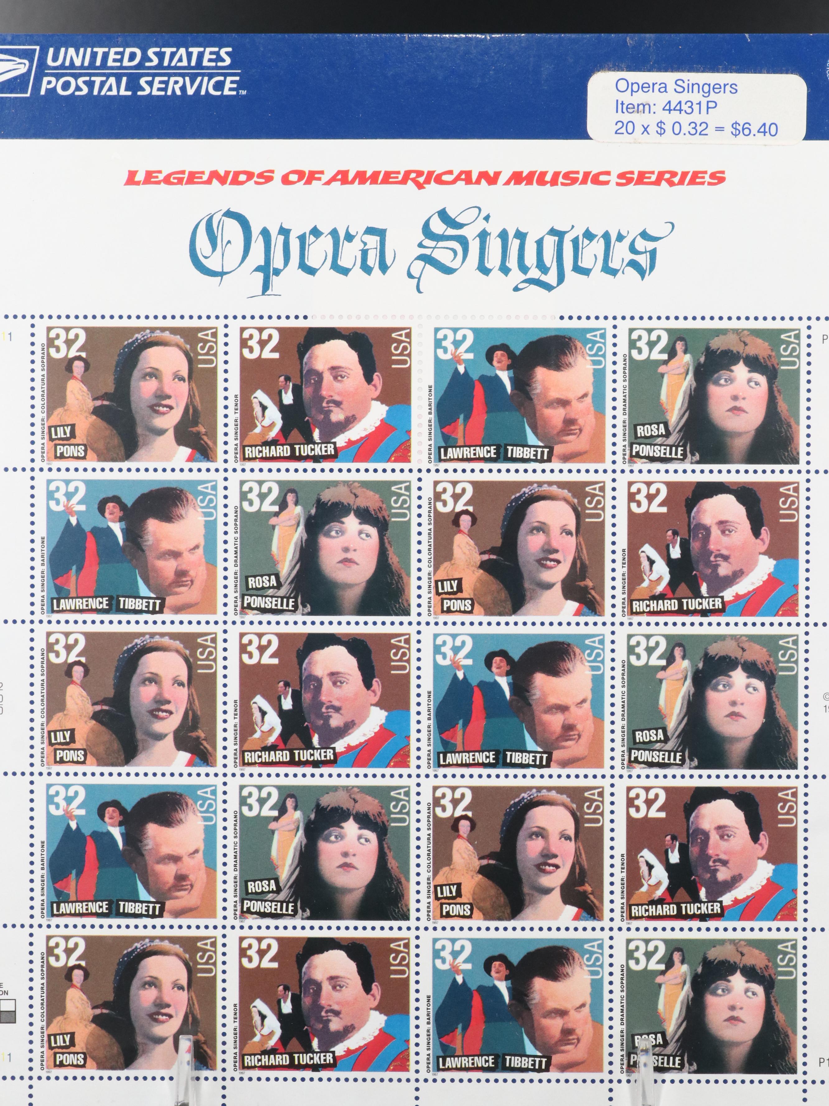 Large Assortment of Modern U.S. Postage Stamp Sheets and Sets