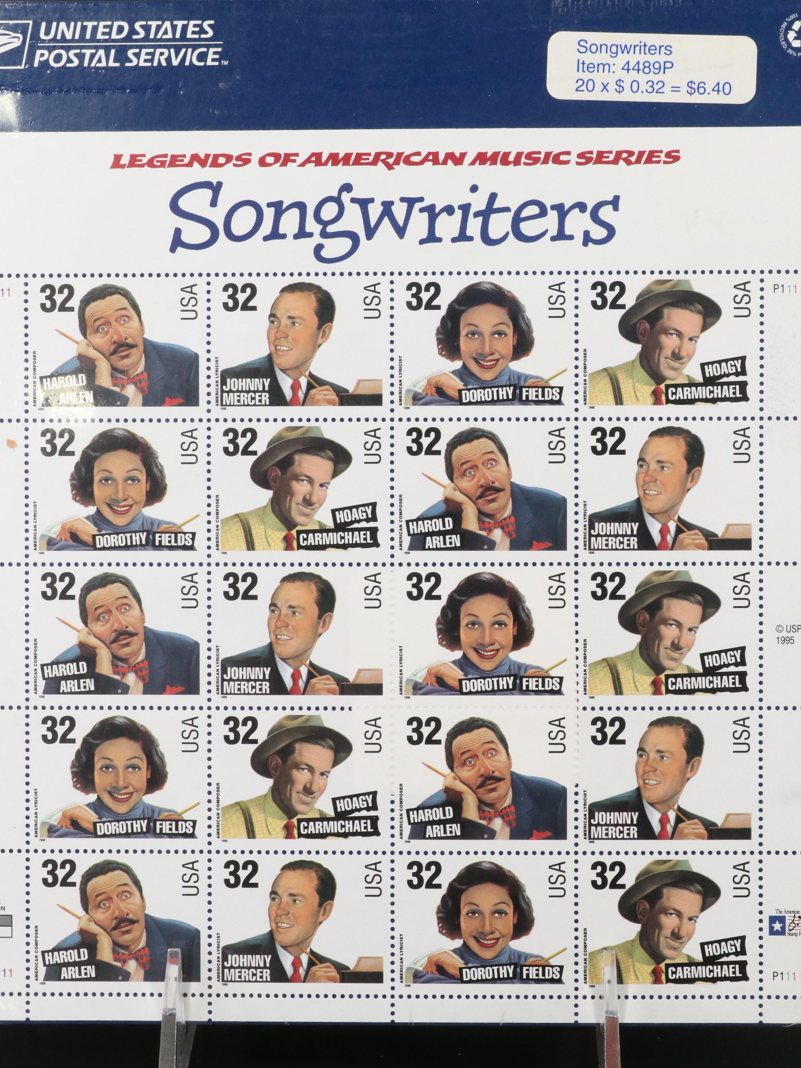 Large Assortment of Modern U.S. Postage Stamp Sheets and Sets