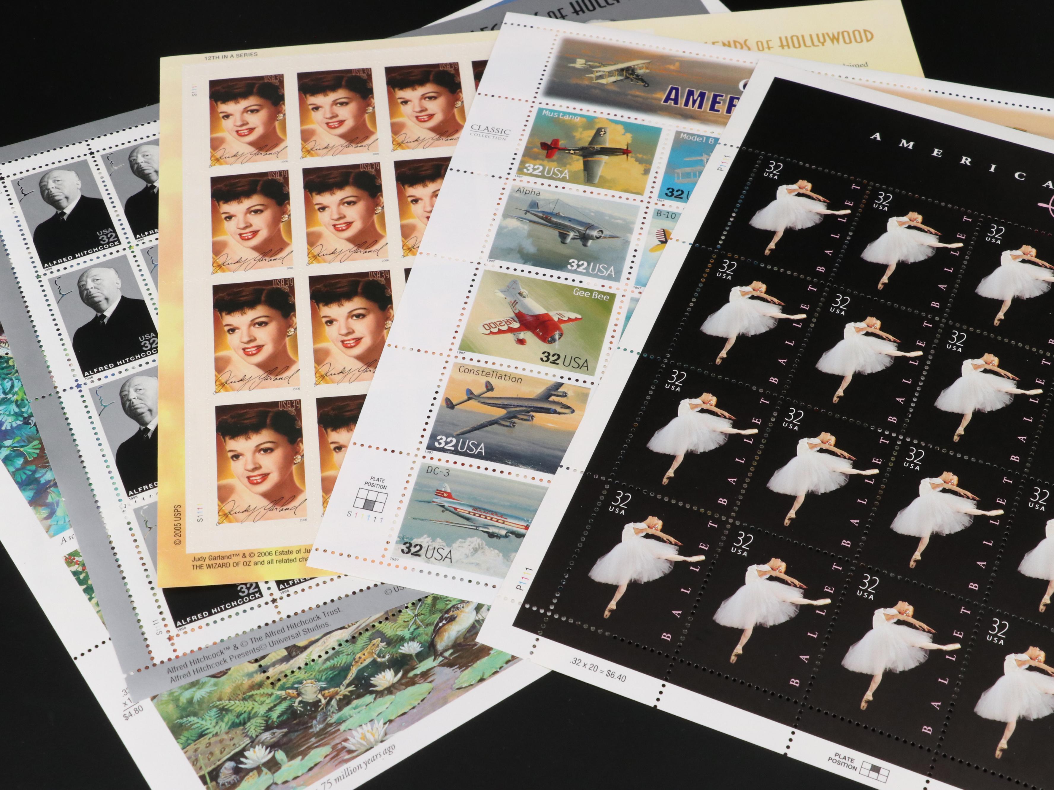 Large Assortment of Modern U.S. Postage Stamp Sheets and Sets