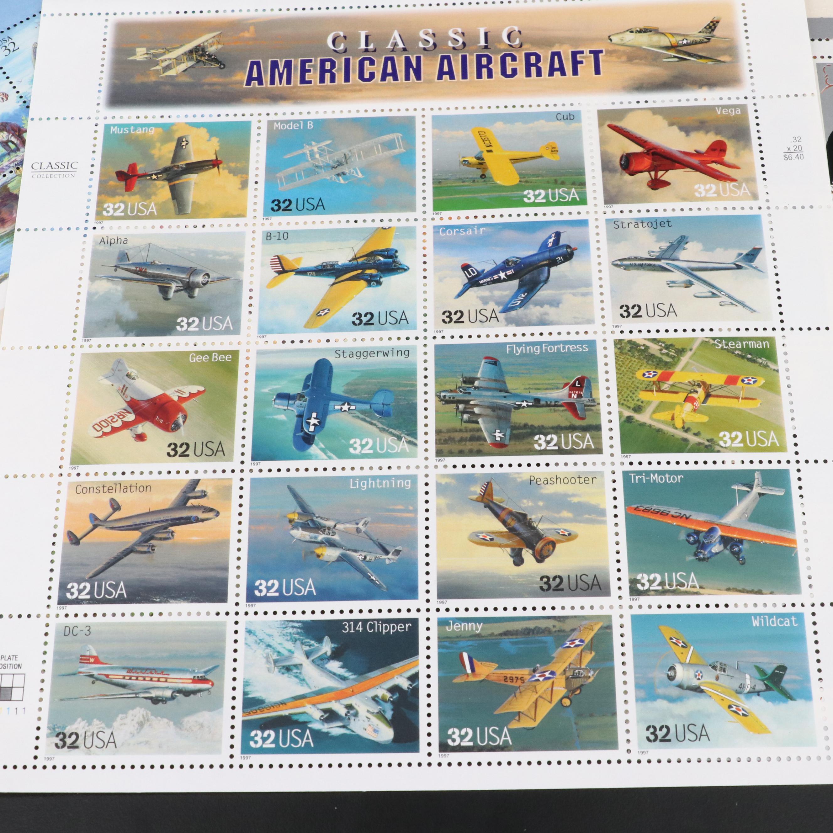 Large Assortment of Modern U.S. Postage Stamp Sheets and Sets