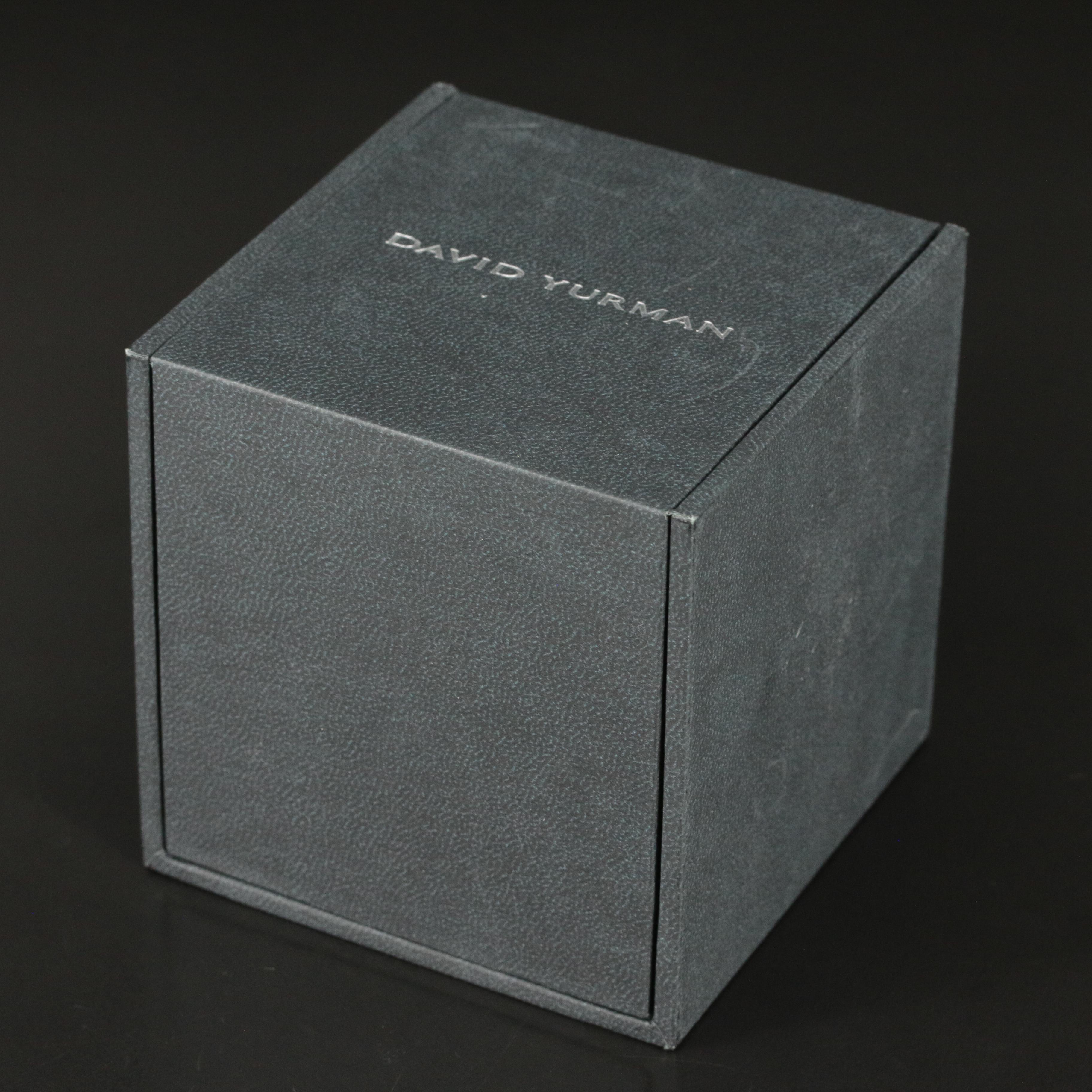 David Yurman "Streamline" Sterling, Titanium and 1.23 CTW Diamond Eternity Band