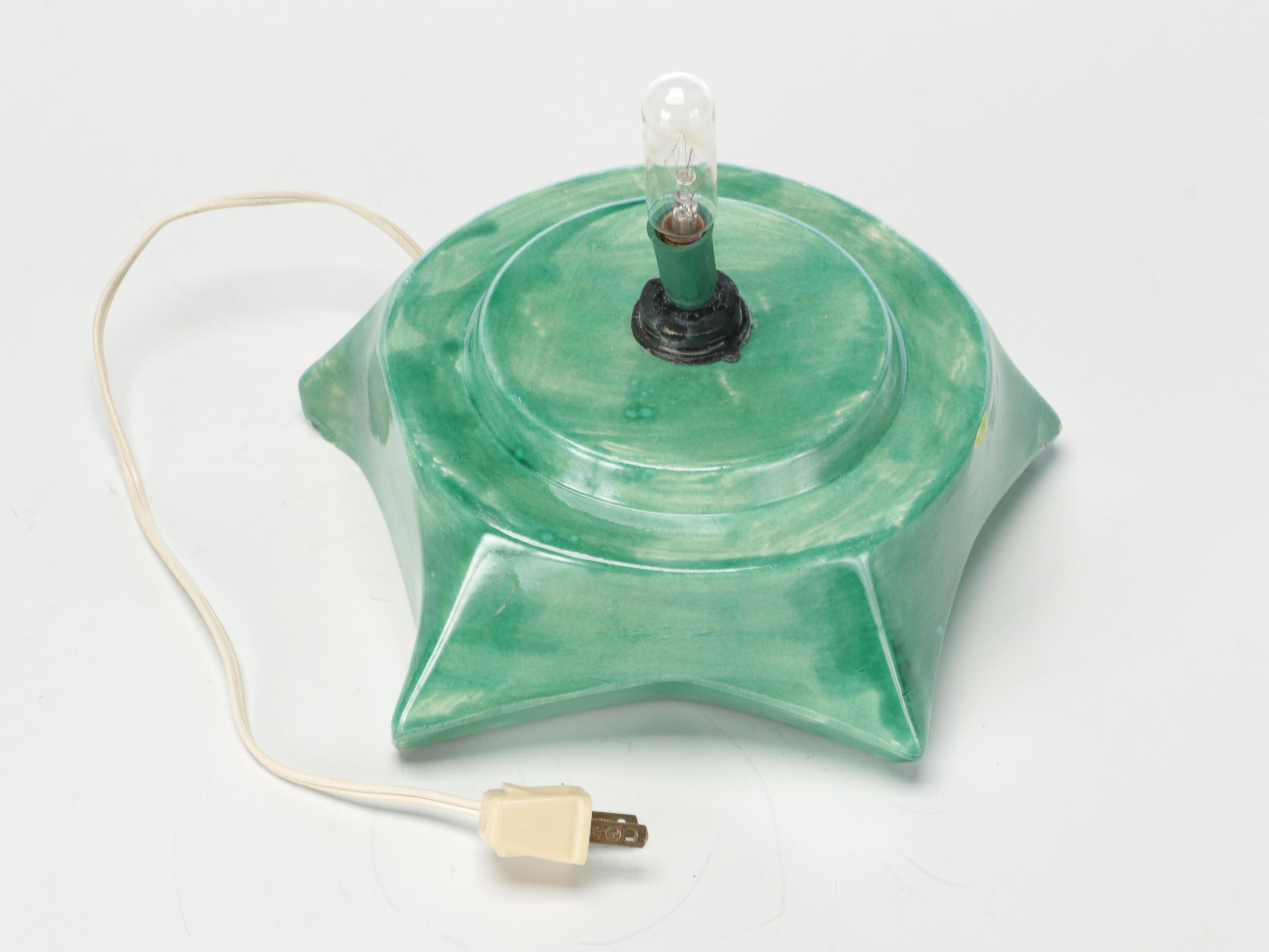 Holland Mold Glazed Ceramic Lighted Christmas Tree