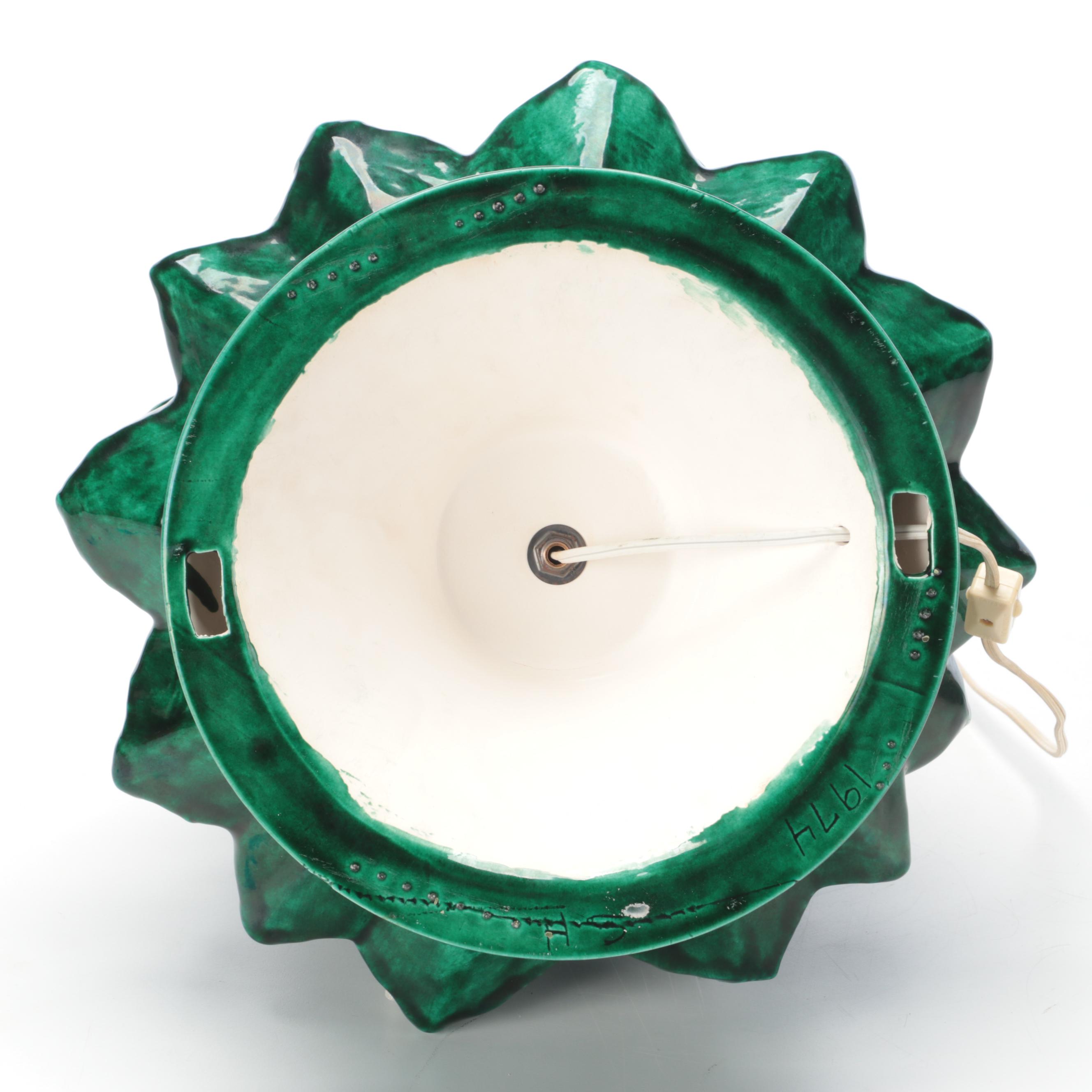 Glazed Ceramic Illuminated Christmas Tree