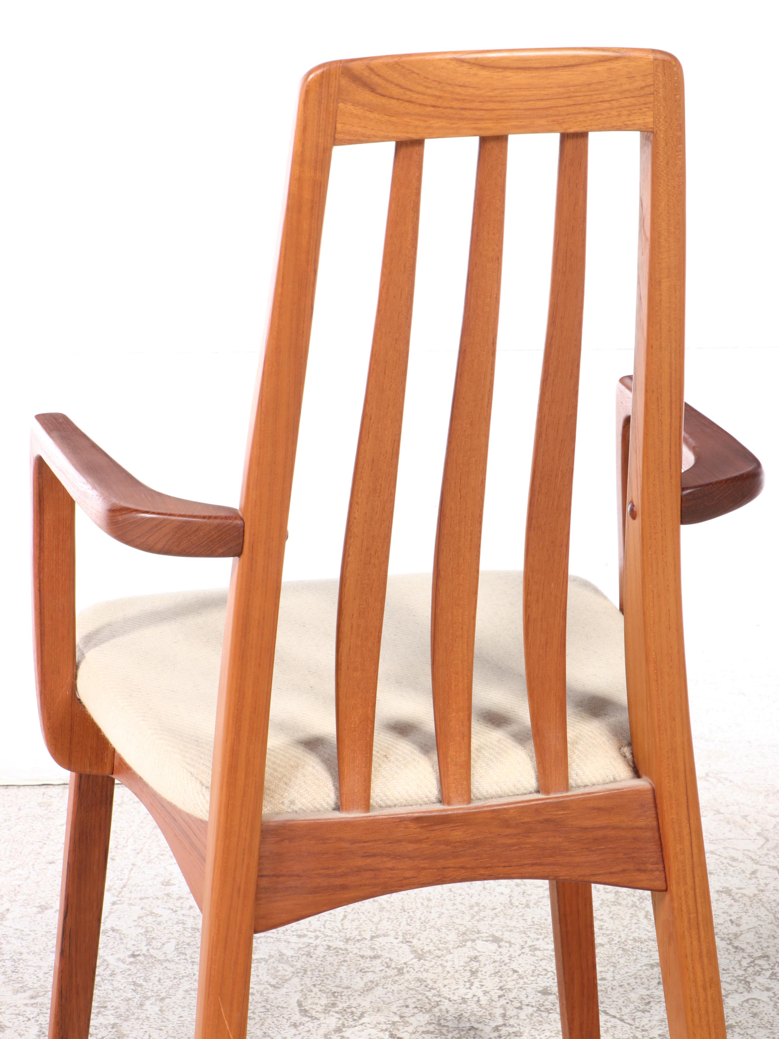 Furniture by Otmar Danish Modern Teak Dining Table and Six Chairs EBTH