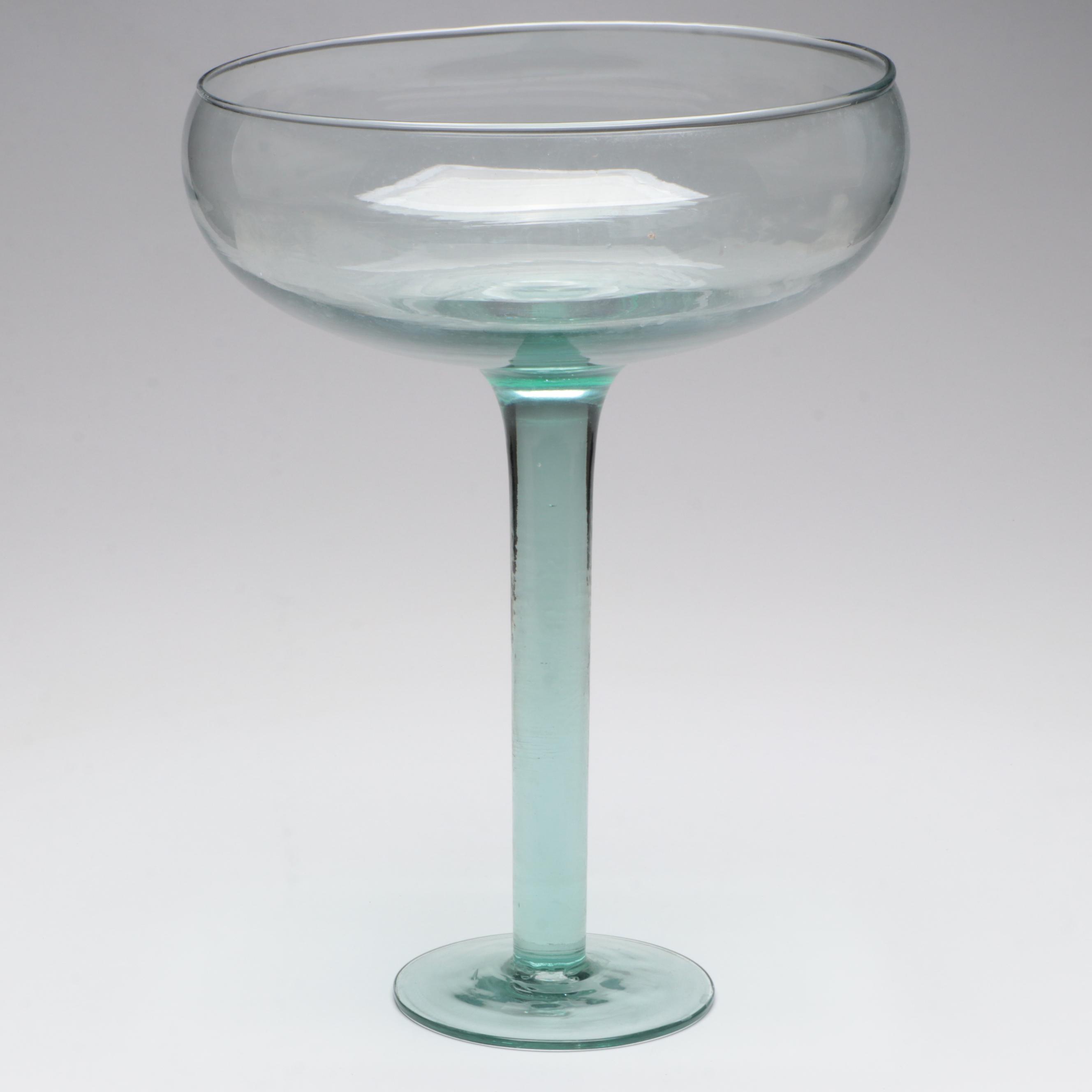 Oversized Martini Glass with Kugel Style and Other Glass Ornaments