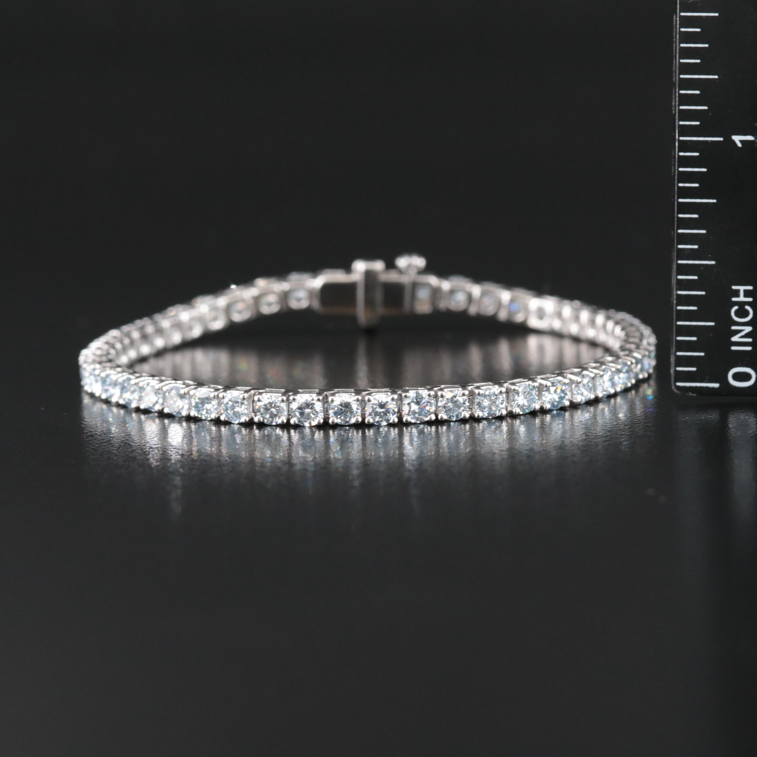 14K 6.10 CTW Lab Grown Diamond Tennis Bracelet