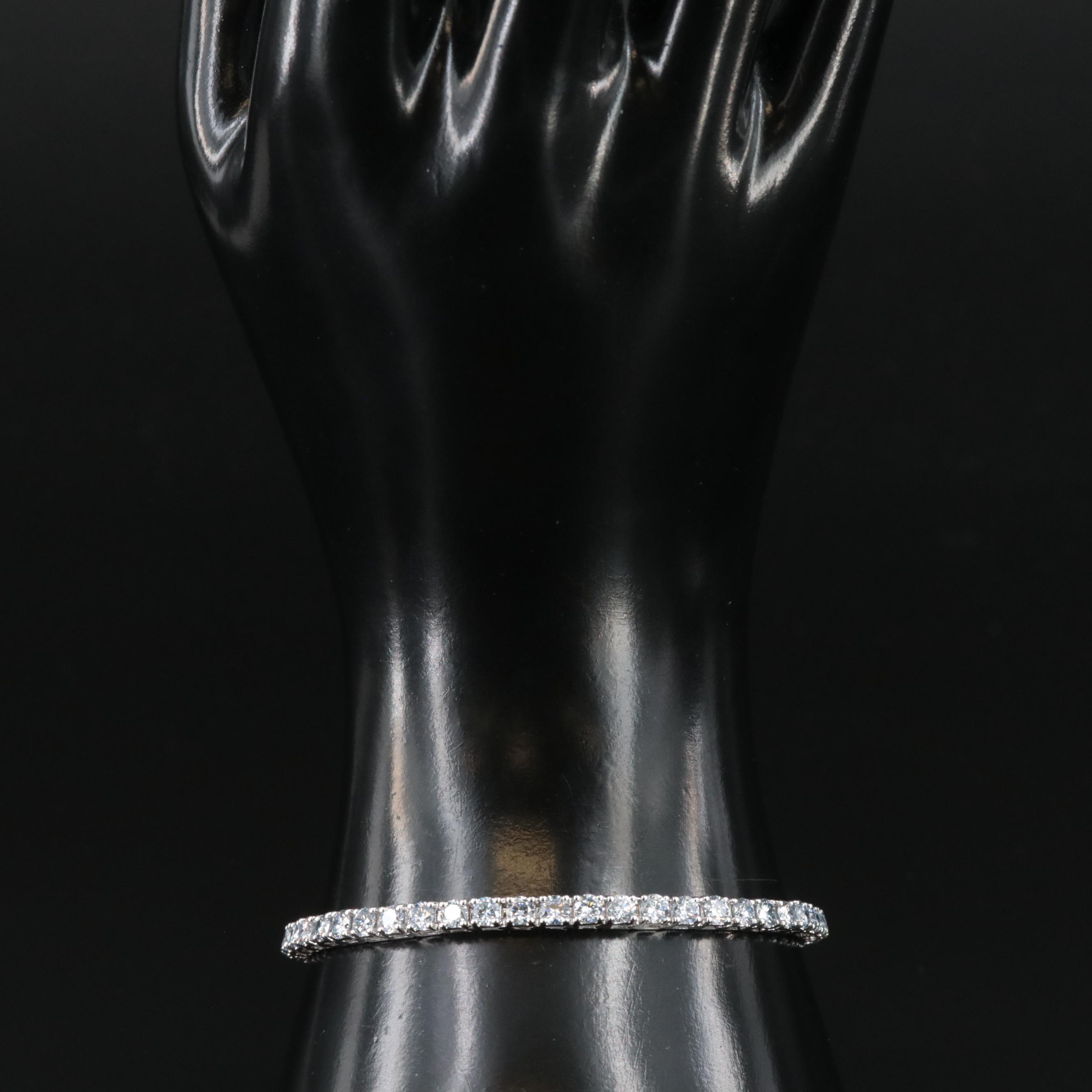 14K 6.10 CTW Lab Grown Diamond Tennis Bracelet