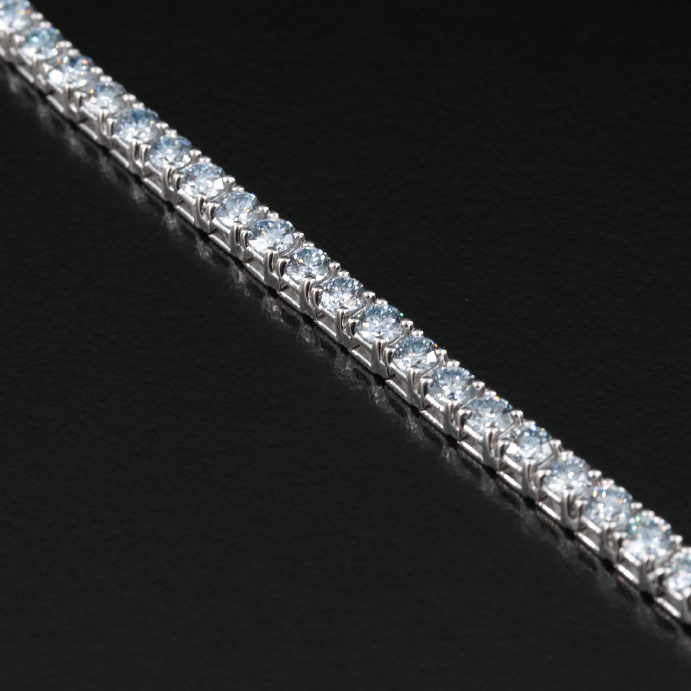 14K 6.10 CTW Lab Grown Diamond Tennis Bracelet