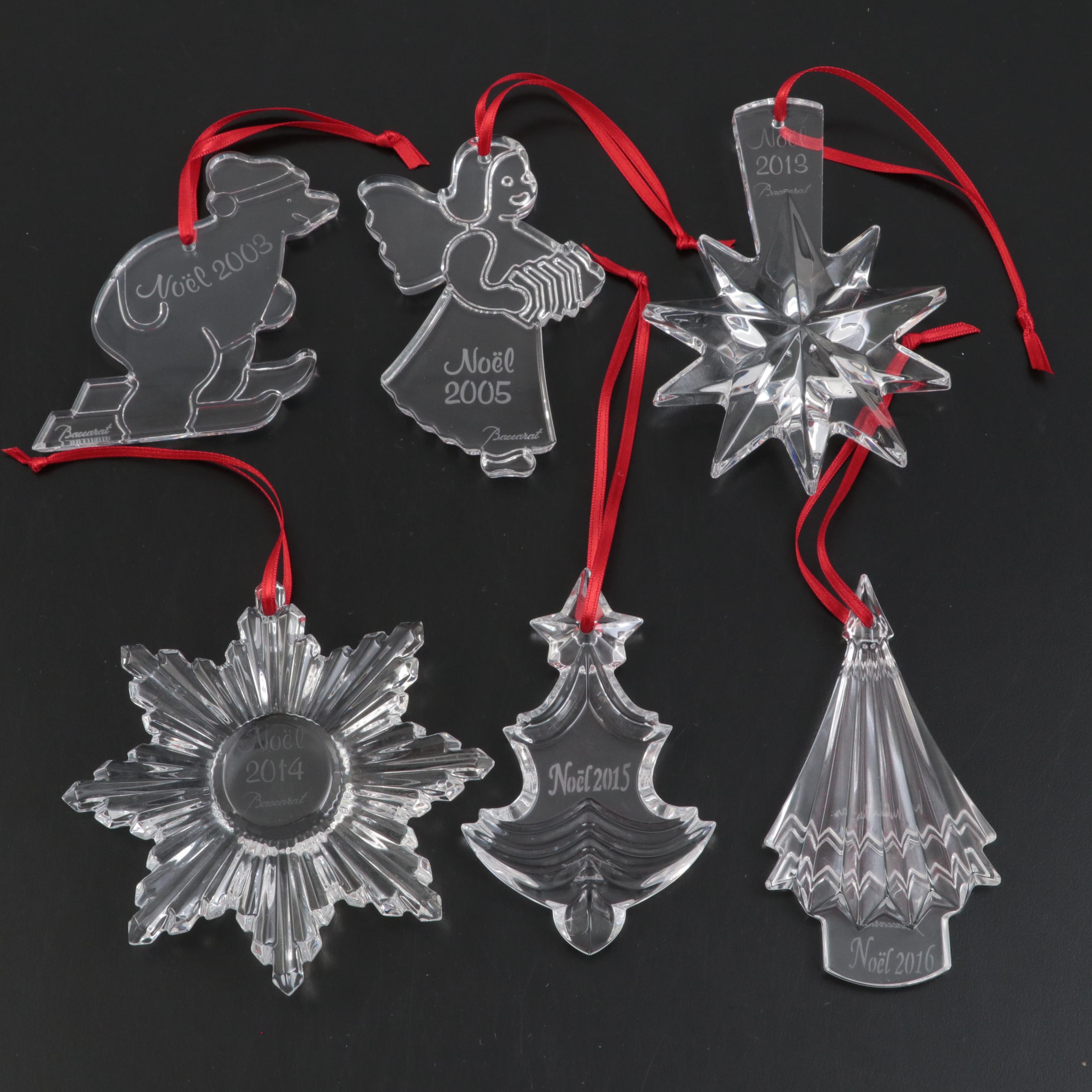 Baccarat Crystal Annual Christams Ornaments